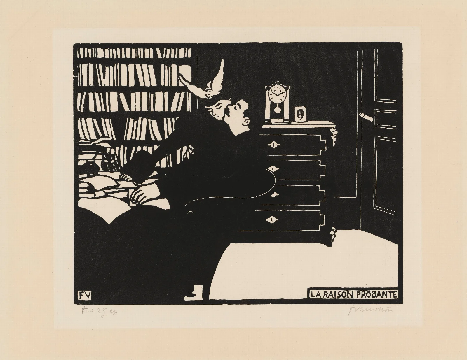 The Cogent Reason La Raison Probante Wall Art by Félix Vallotton - Canvas Print