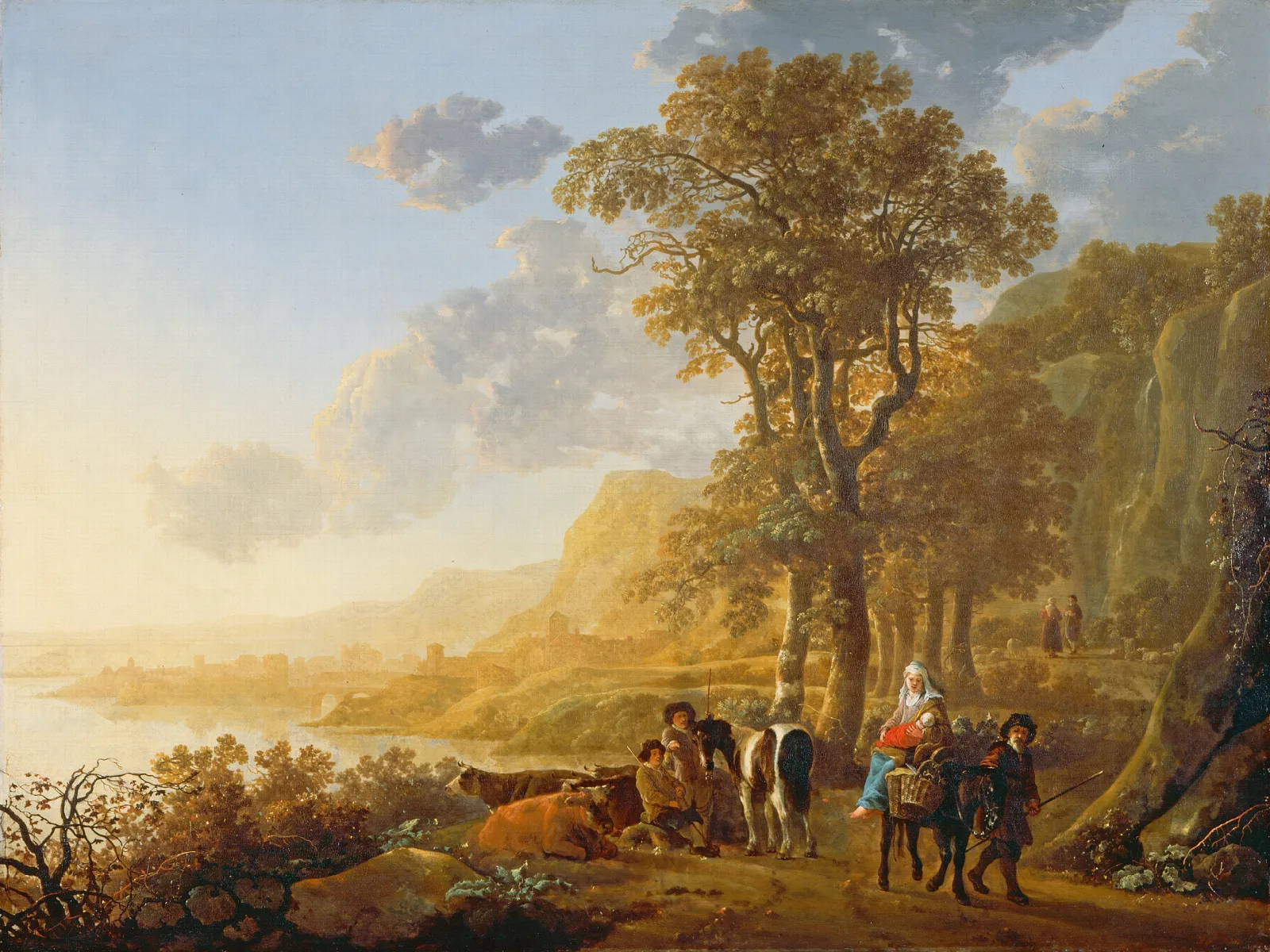The Flight Into Egypt 2 Wall Art by Aelbert Cuyp - Canvas Print