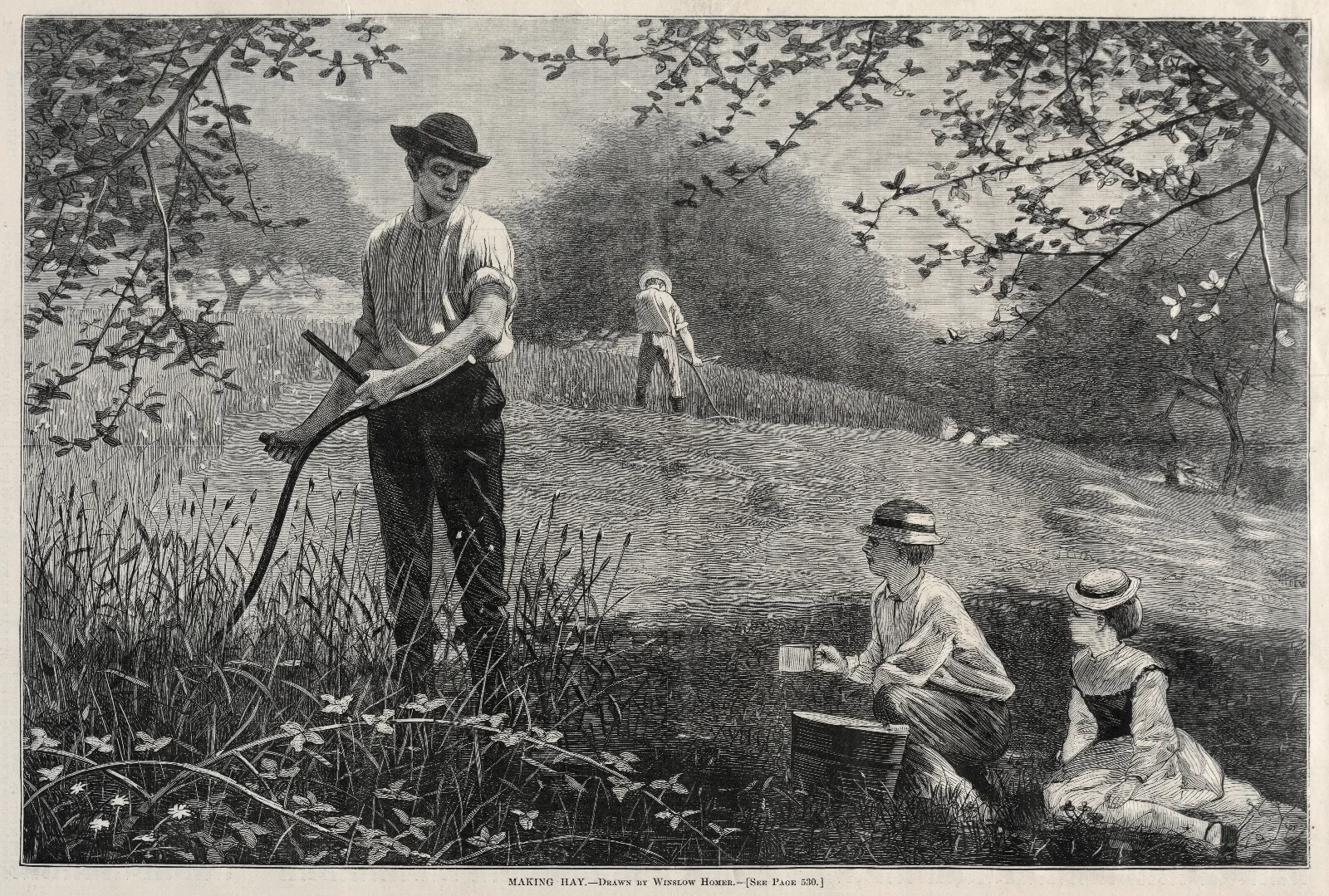 Making Hay 2 Wall Art by Winslow Homer - Canvas Print
