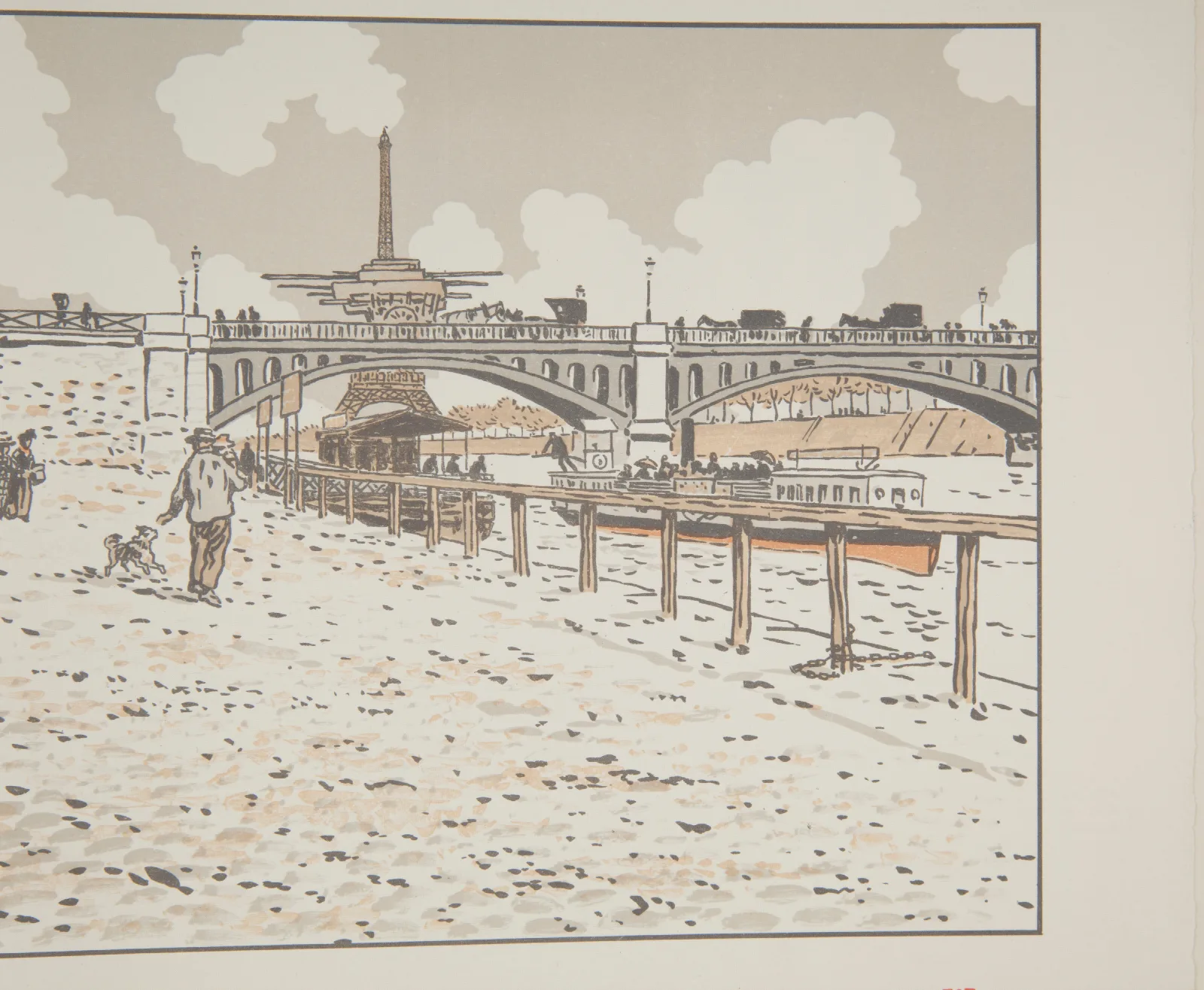 Du Pont De Grenelle Wall Art by Henri Rivière - Canvas Print