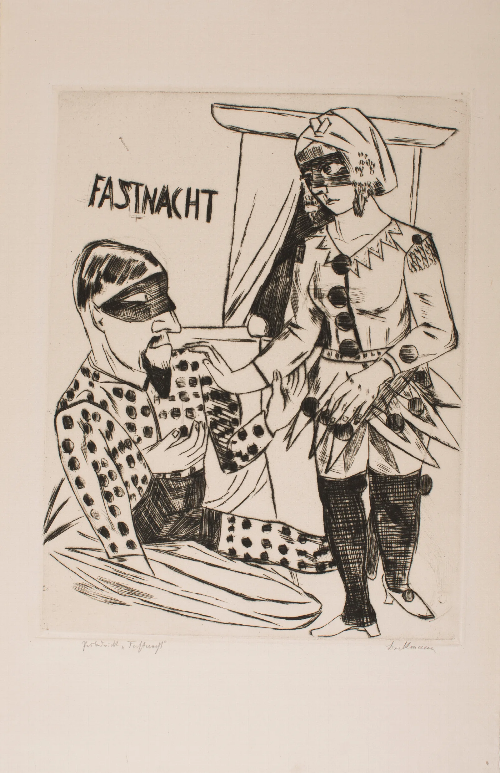 Fastnacht Wall Art by Max Beckmann - Canvas Print