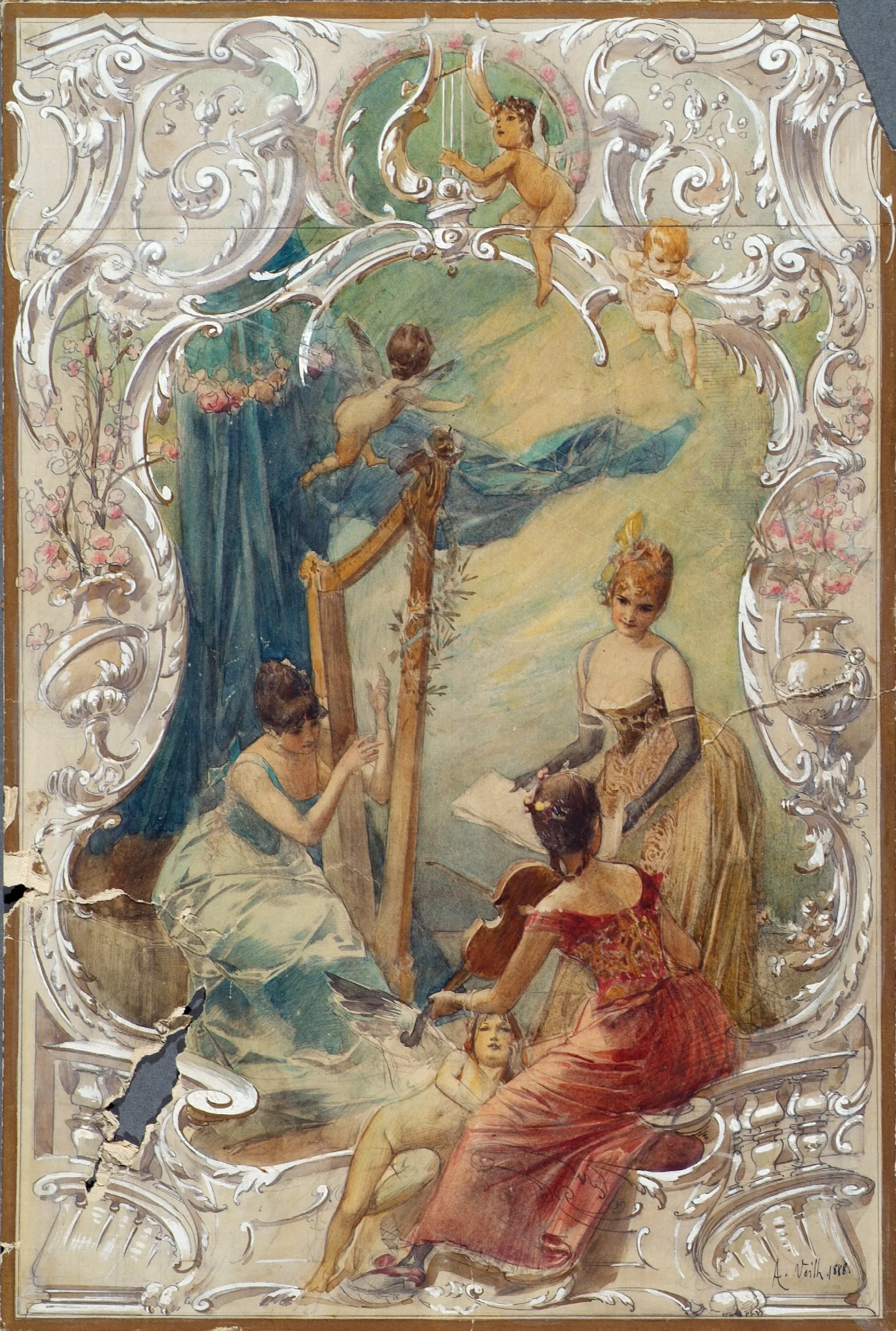 Gesang Wall Art by Eduard Veith - Canvas Print