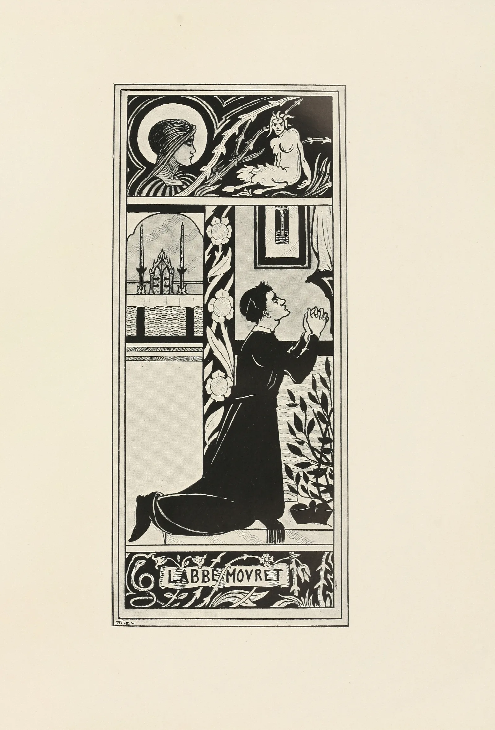 Under The Hill Pl 12 Wall Art by Aubrey Vincent Beardsley - Canvas Print