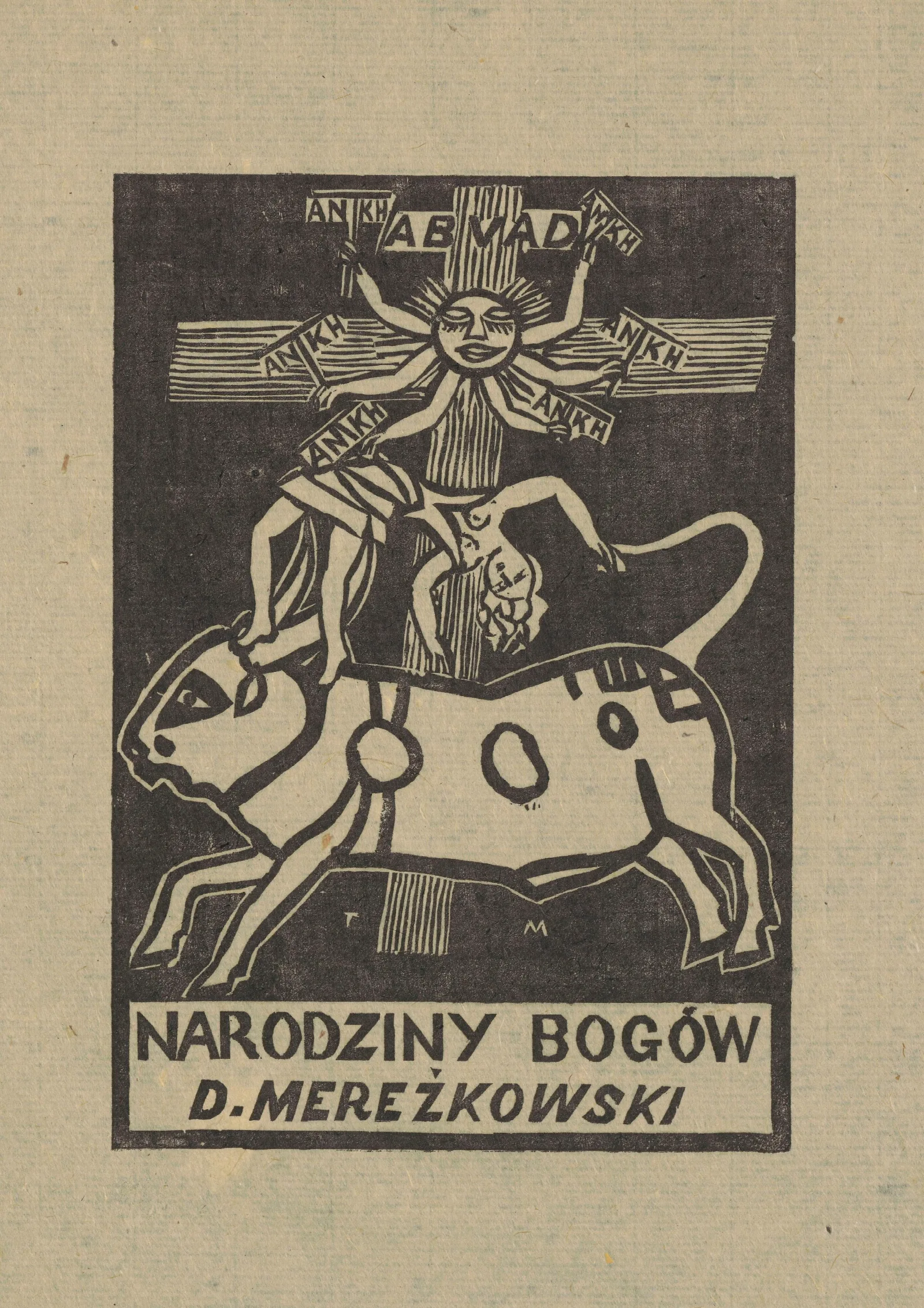 Karta Tytulowa Do Utworu D Merezkowskiego Narodziny Bogow Wall Art by Tadeusz Makowski - Canvas Print