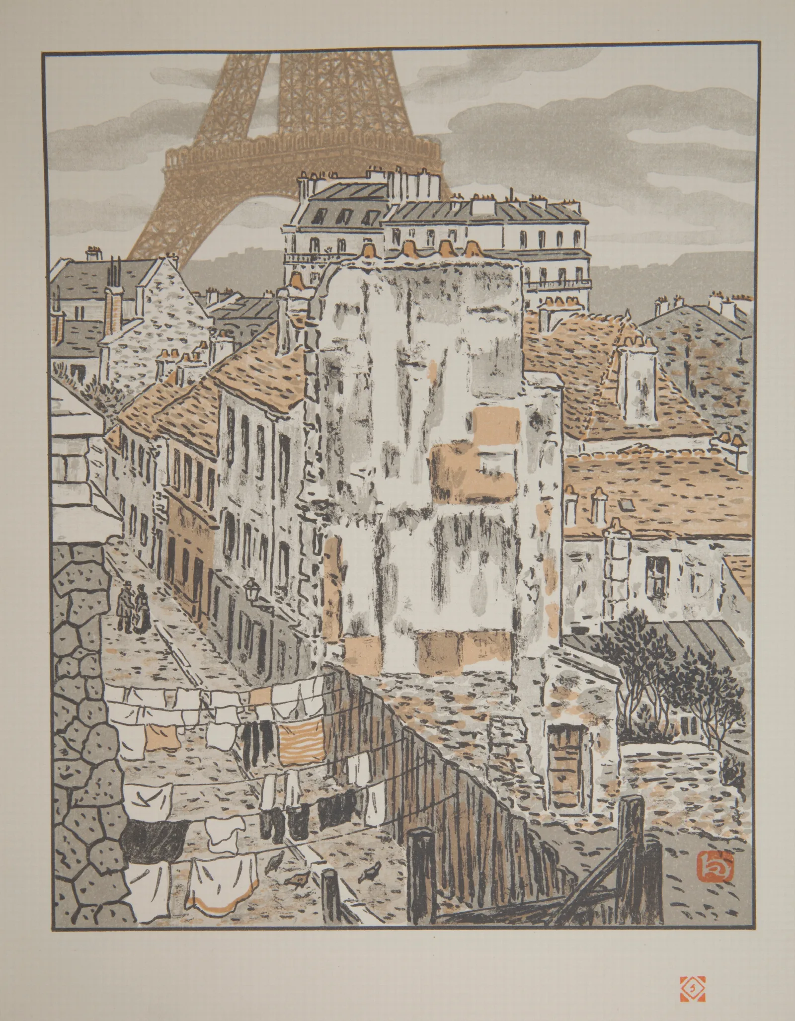 Rue Bethoven Wall Art by Henri Rivière - Canvas Print