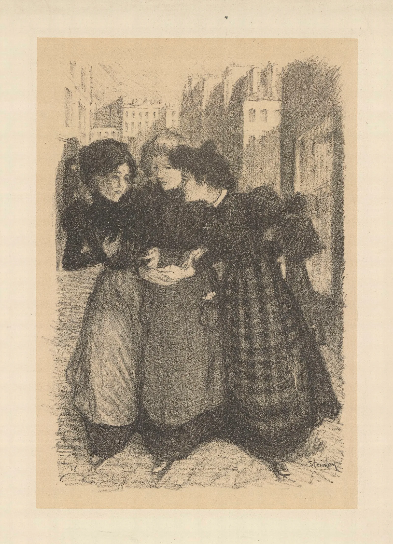 Lheure Du Dejeuner Wall Art by Théophile Alexandre Steinlen - Canvas Print