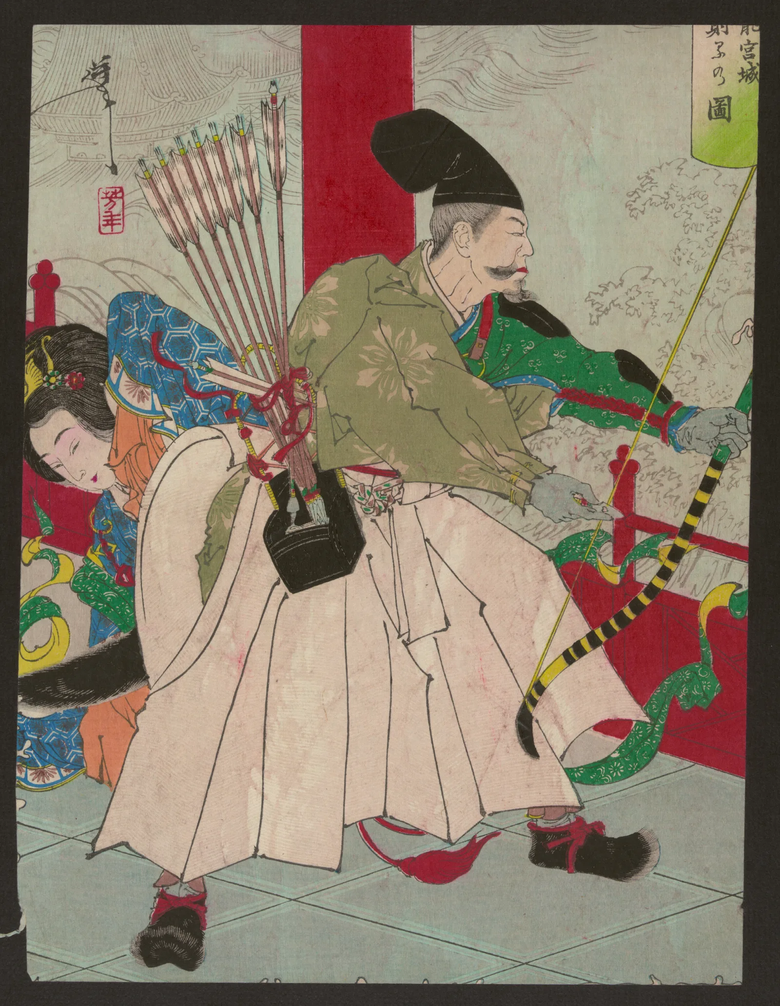 Ryugujo Wall Art by Tsukioka Yoshitoshi - Canvas Print