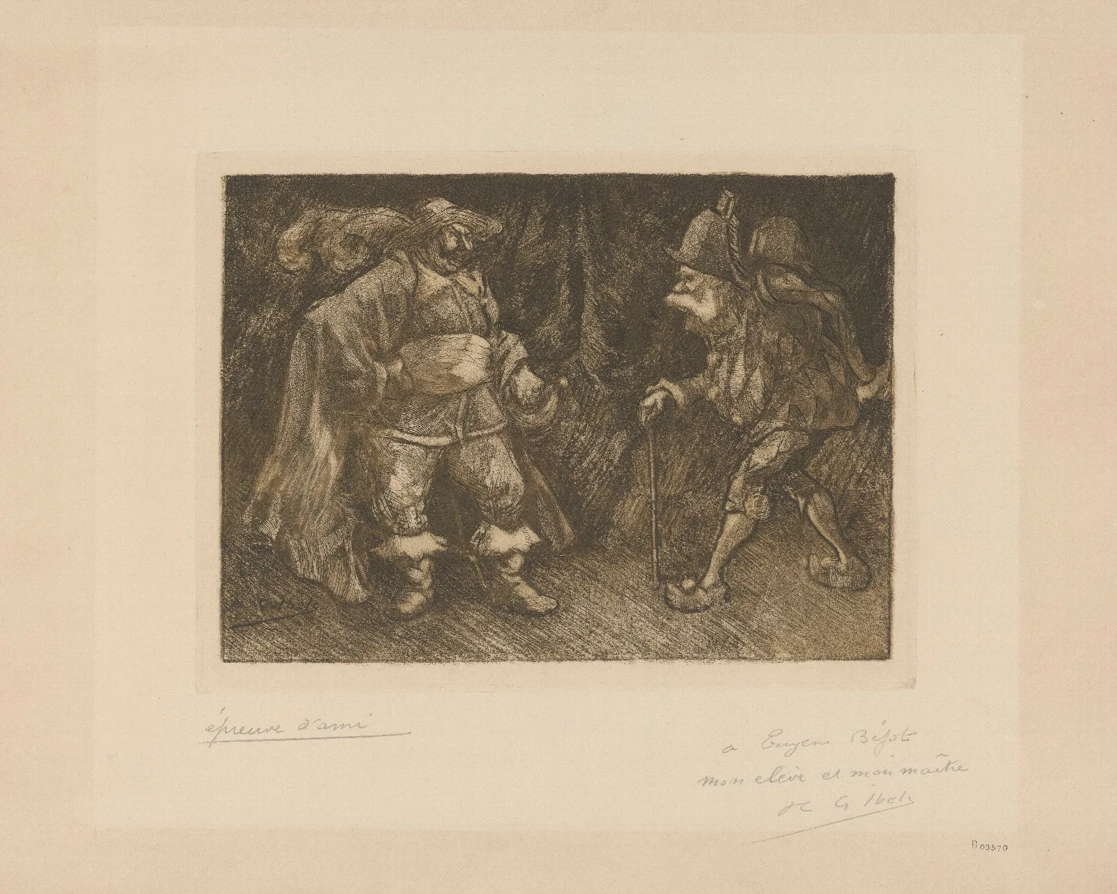 Scene De Comedie Italienne Wall Art by Henri-Gabriel Ibels - Canvas Print
