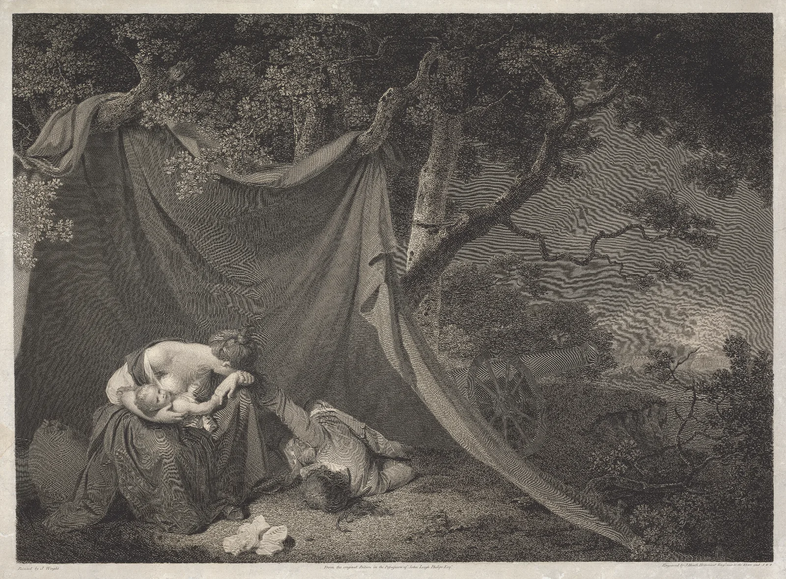 The Dead Soldier 2 Wall Art by Joseph Wright of Derby - Canvas Print