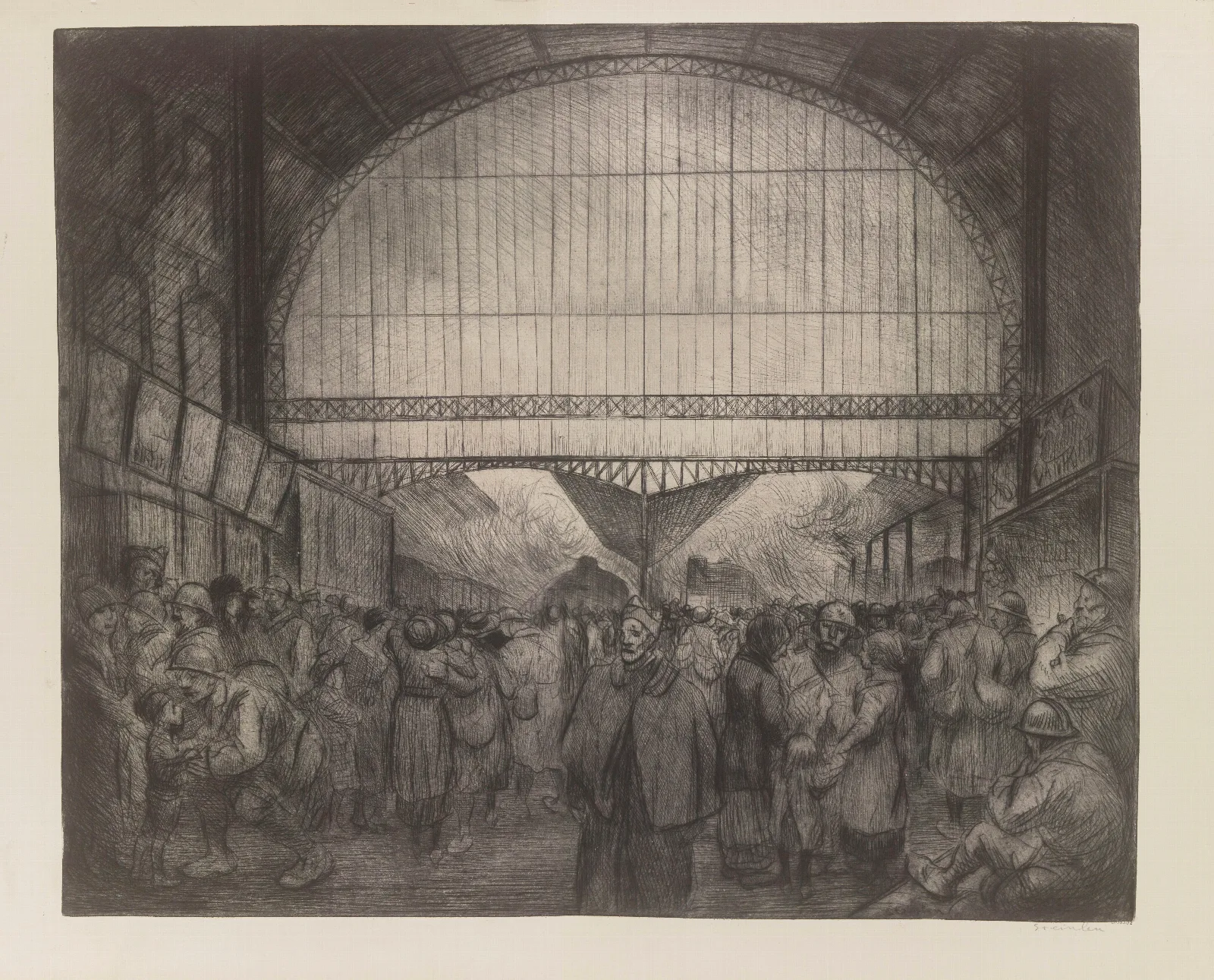 Gare De Lest Wall Art by Théophile Alexandre Steinlen - Canvas Print