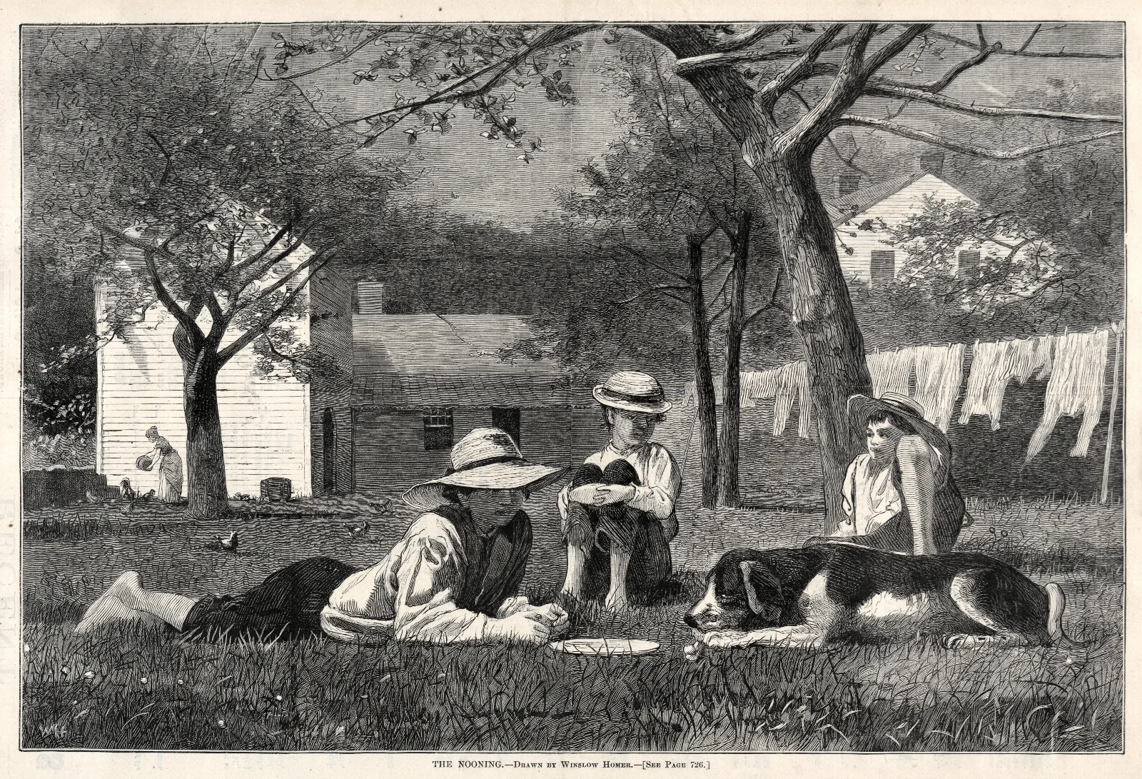 The Nooning Wall Art by Winslow Homer - Canvas Print