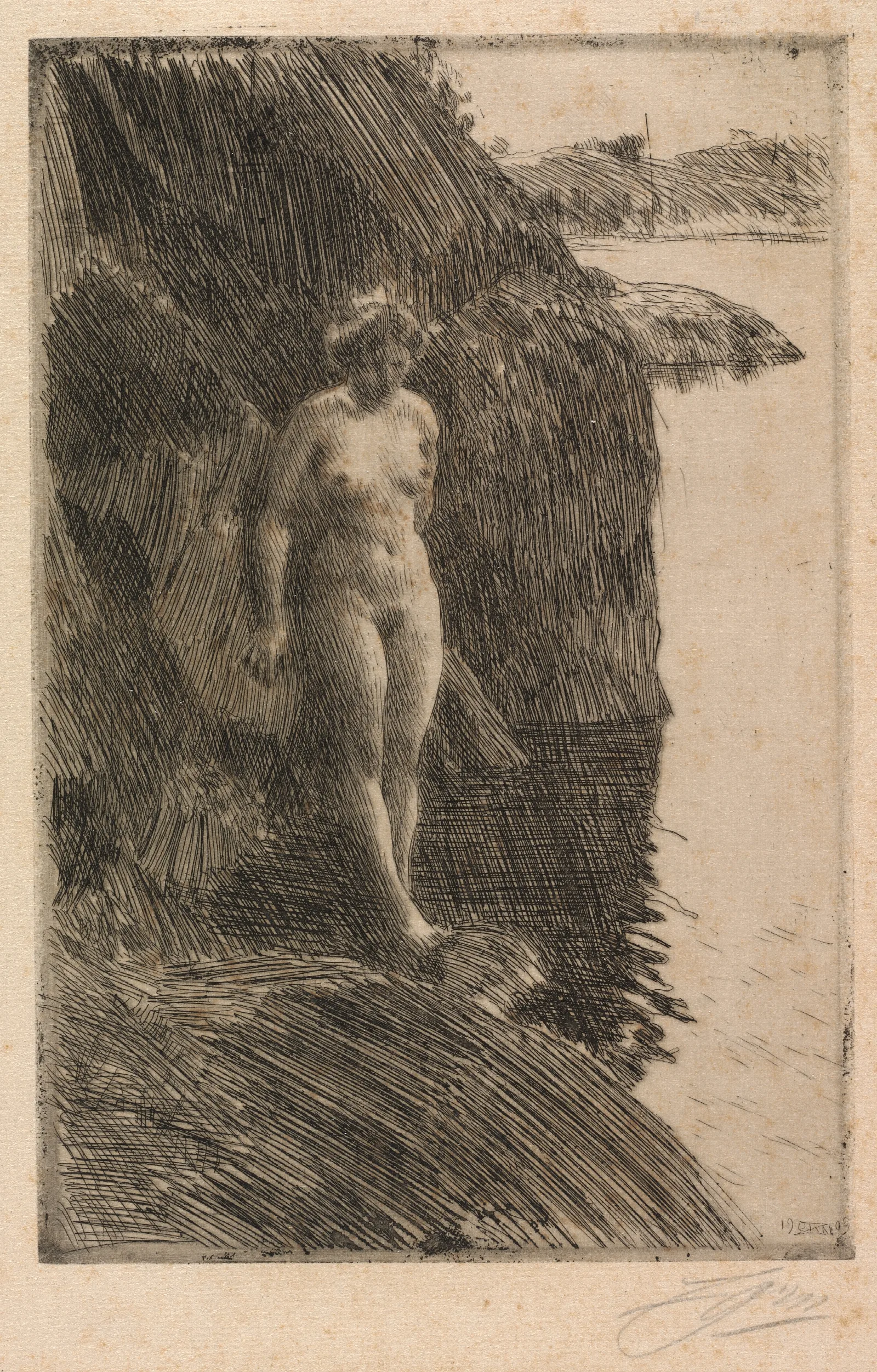Precipice 3 Wall Art by Anders Zorn - Canvas Print