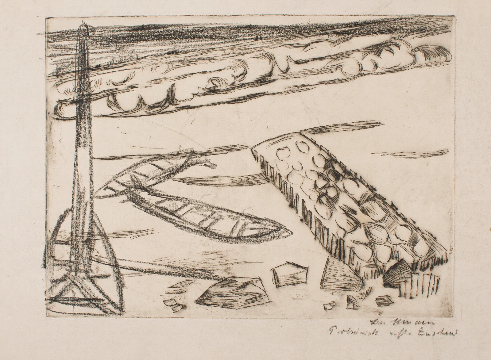 Seascape 64 Wall Art by Max Beckmann - Canvas Print