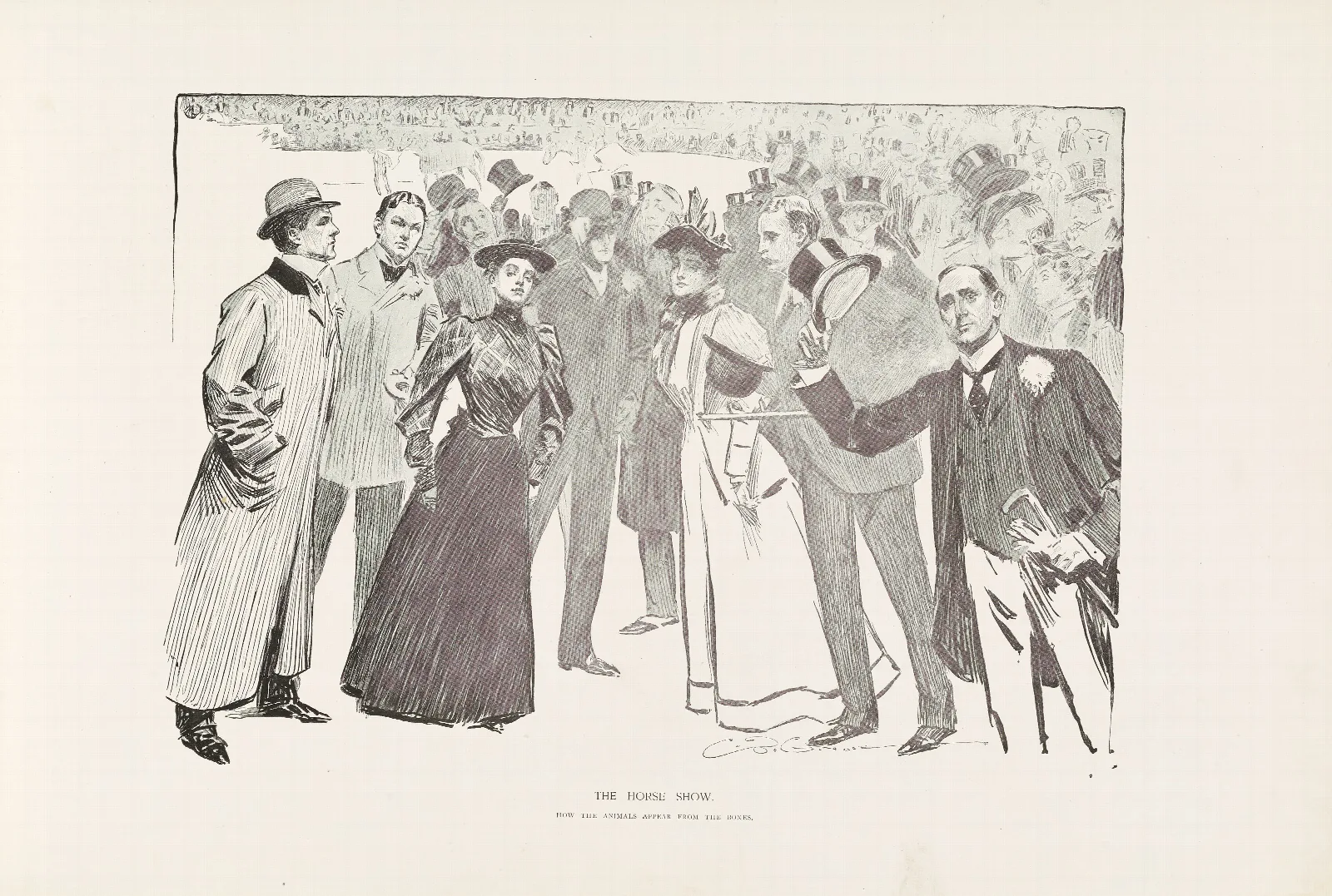 The Horse Show Wall Art by Charles Dana Gibson - Canvas Print