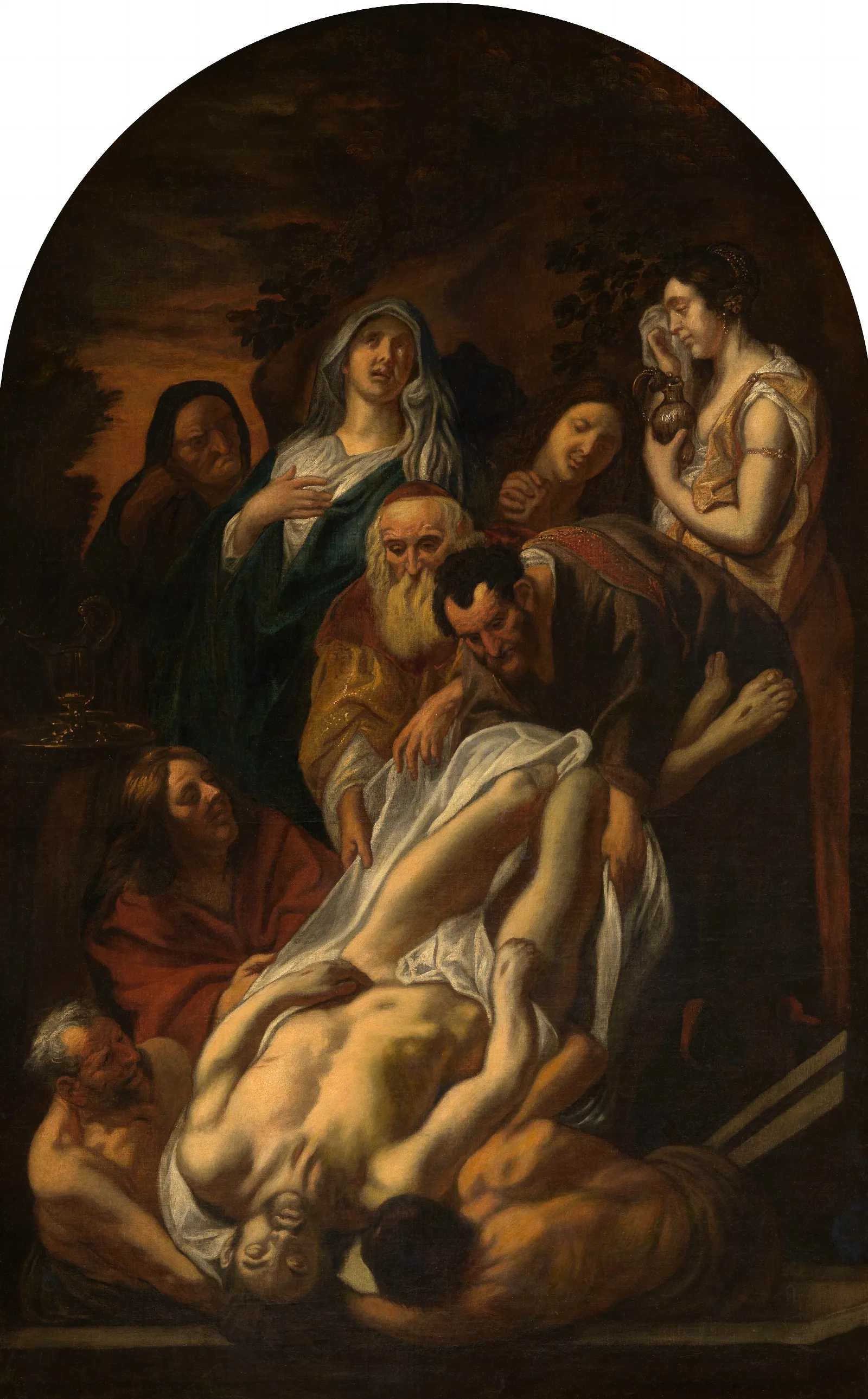Christs Entombment 2 Wall Art by Jacob Jordaens - Canvas Print