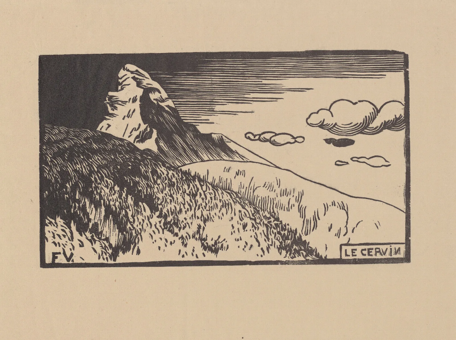 Le Cervin Wall Art by Félix Vallotton - Canvas Print