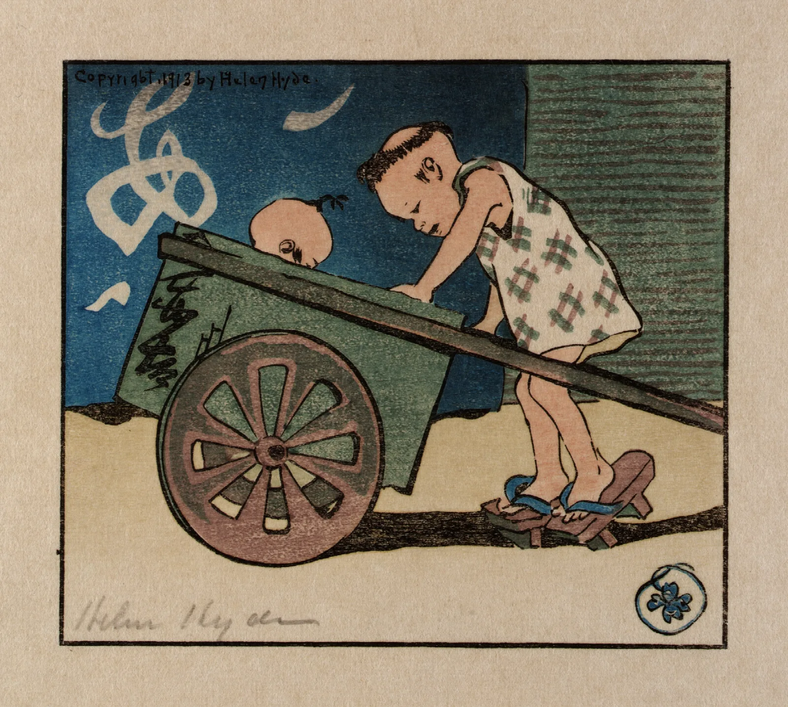 The Go Cart Wall Art by Helen Hyde - Canvas Print