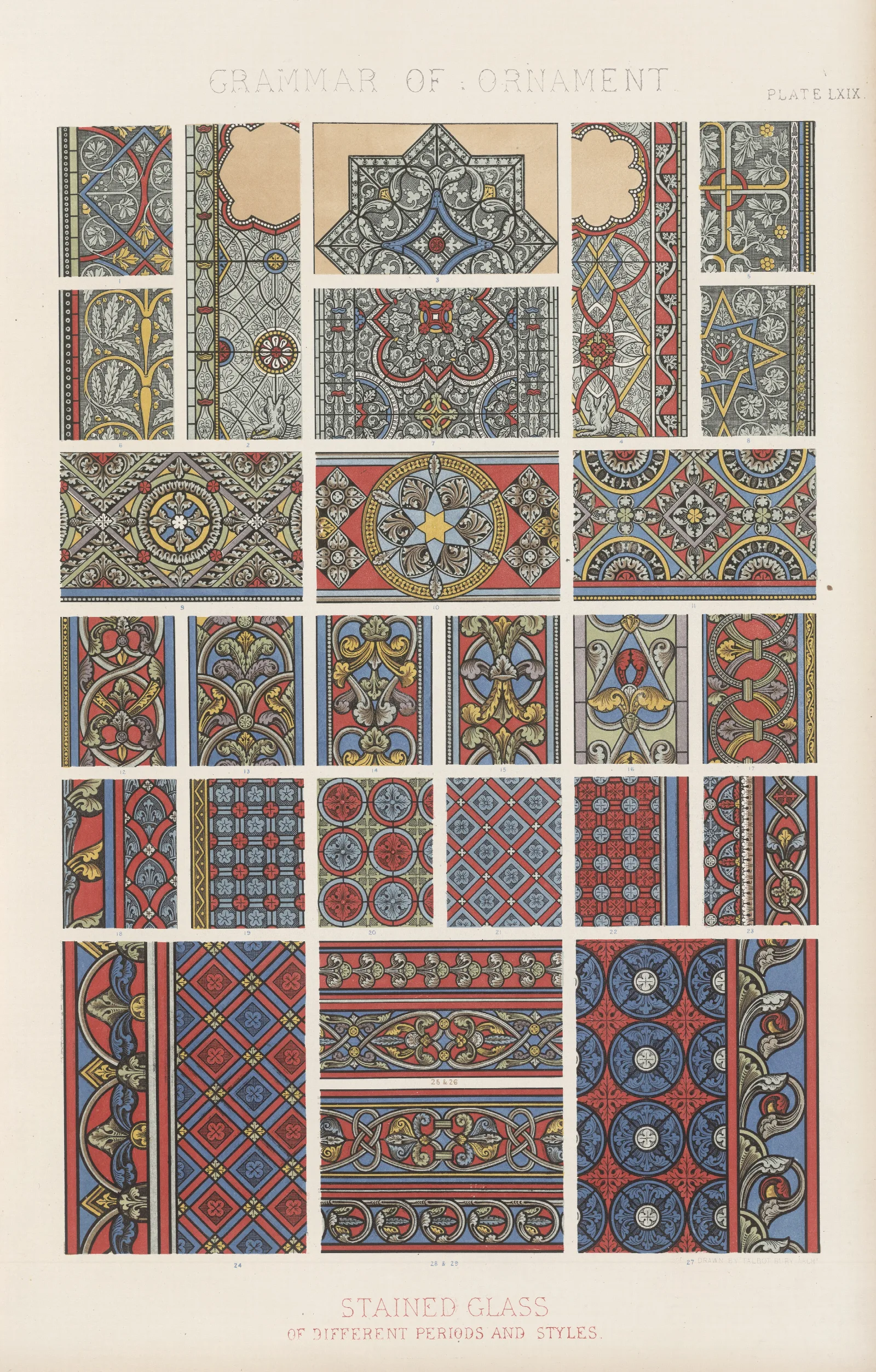 Stained Glass Of Different Periods And Styles Wall Art by Owen Jones - Canvas Print