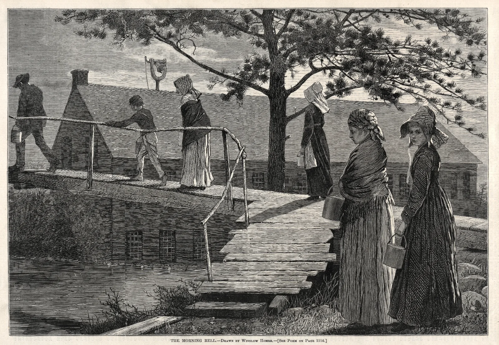 The Morning Bell Wall Art by Winslow Homer - Canvas Print