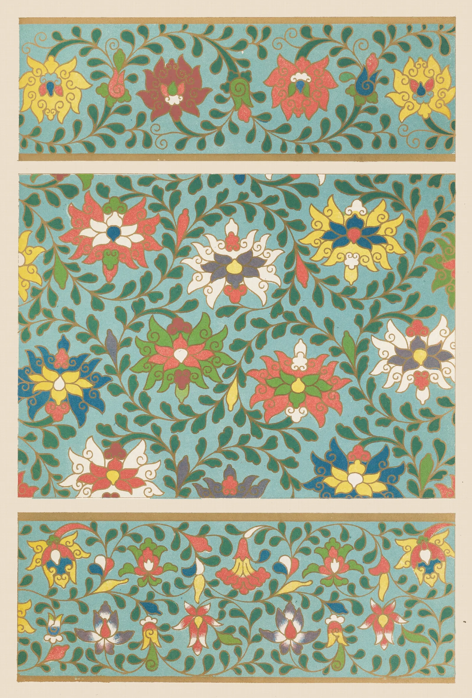 Examples Of Chinese Ornament Pl 25 Wall Art by Owen Jones - Canvas Print