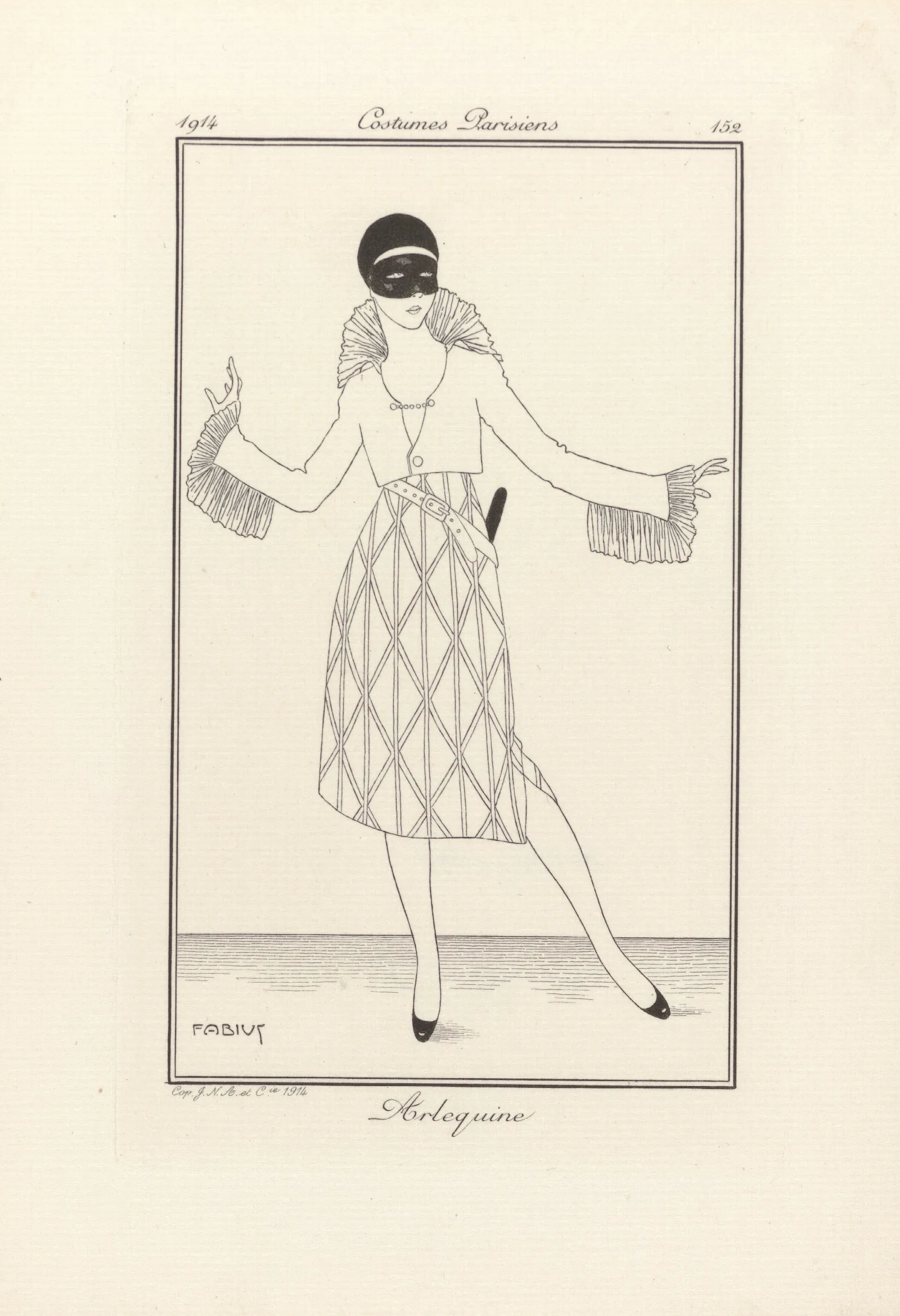 Arlequine Wall Art by George Barbier - Canvas Print