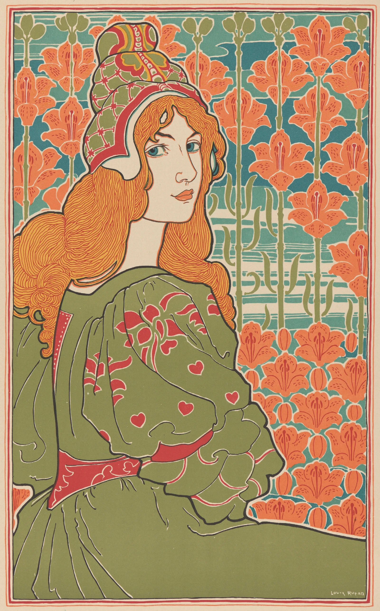 Jane Wall Art by Louis Rhead - Canvas Print
