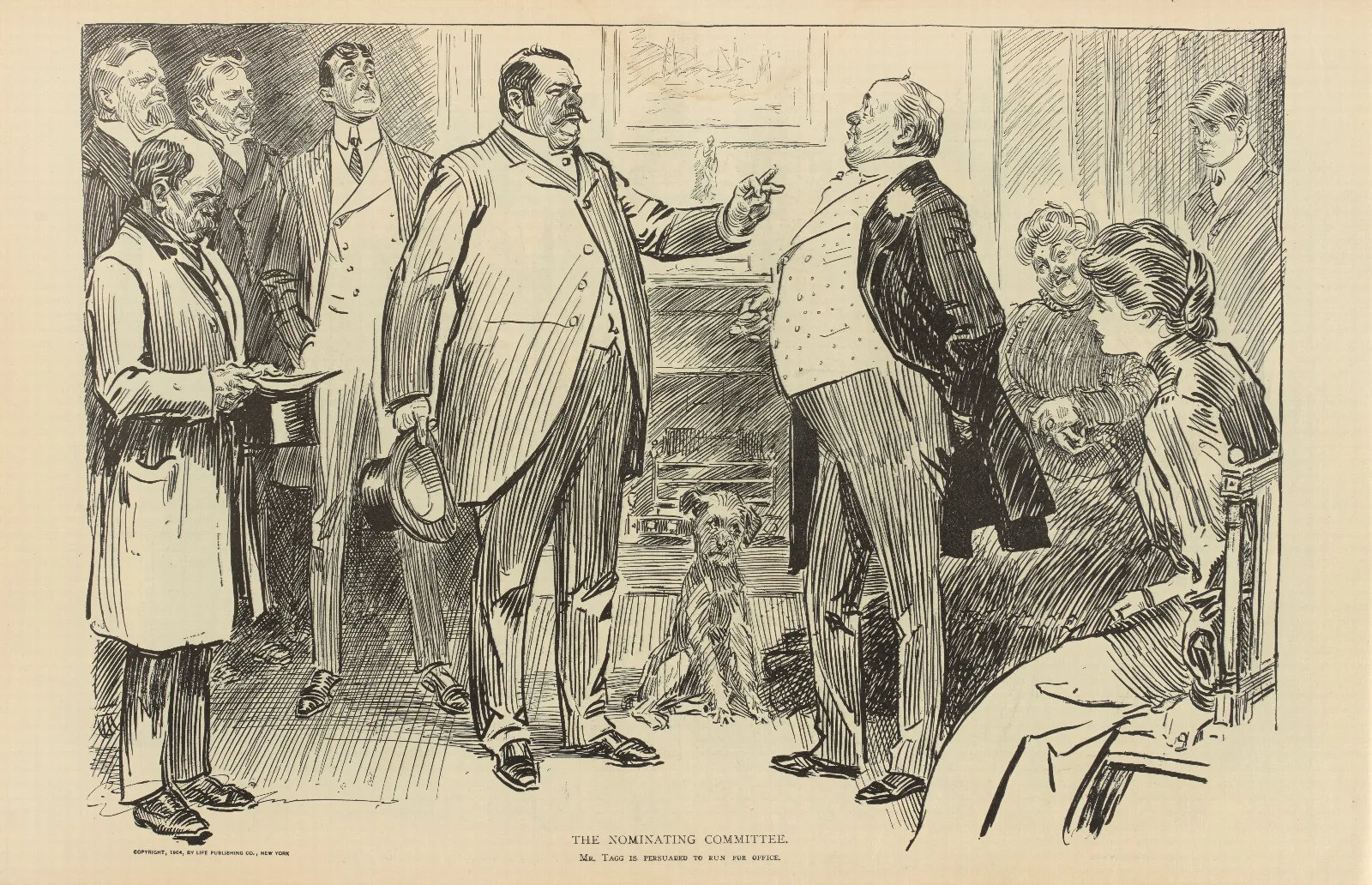 The Nominating Committee Wall Art by Charles Dana Gibson - Canvas Print