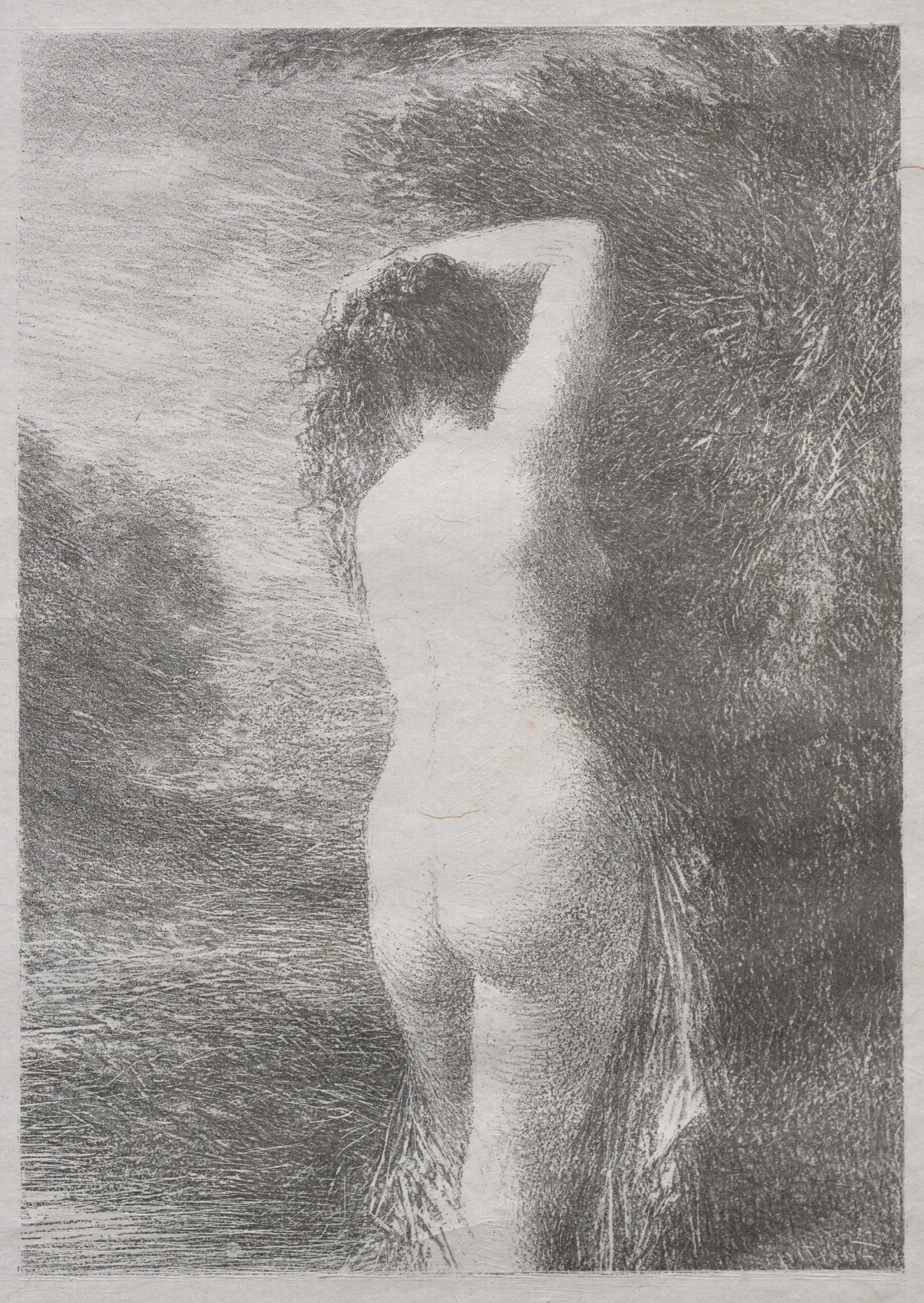 Bather Standing Wall Art by Henri Fantin-Latour - Canvas Print