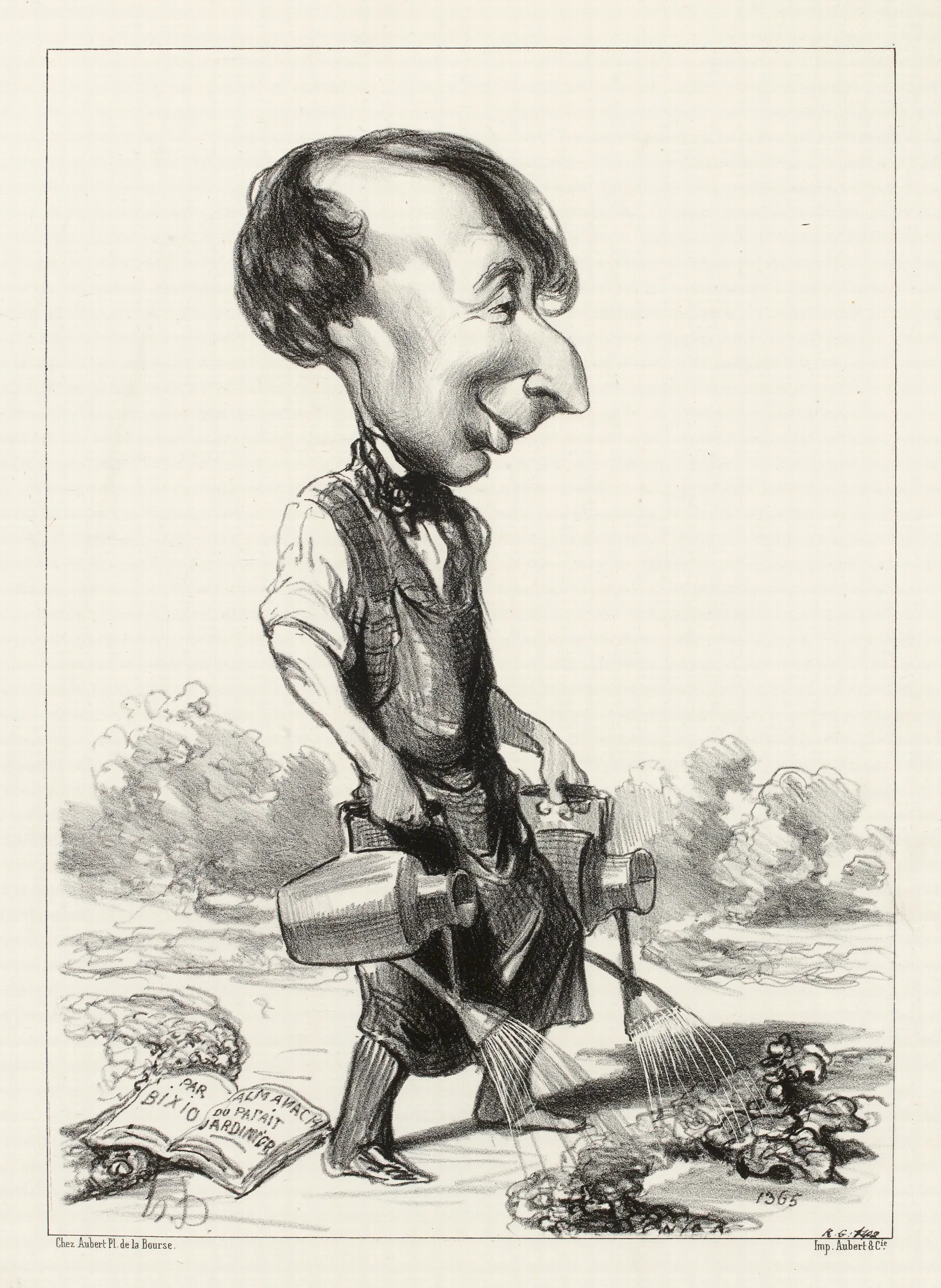 Bixio Wall Art by Honoré Daumier - Canvas Print