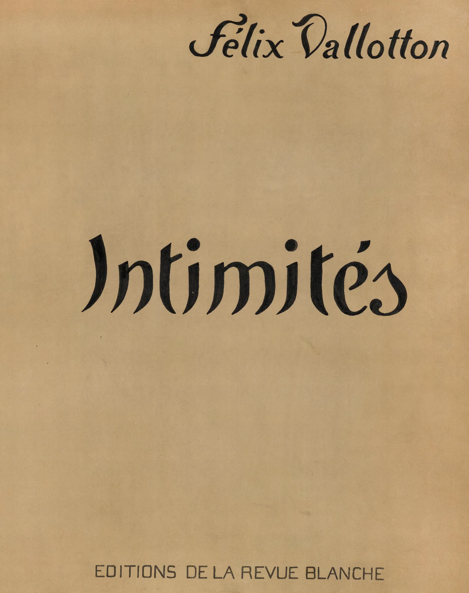Intimites Cover Wall Art by Félix Vallotton - Canvas Print