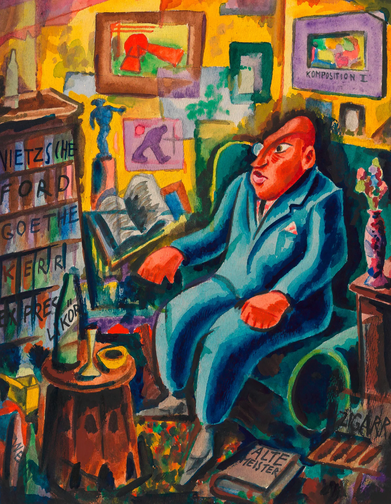 Der Snob Wall Art by Karl Wiener - Canvas Print