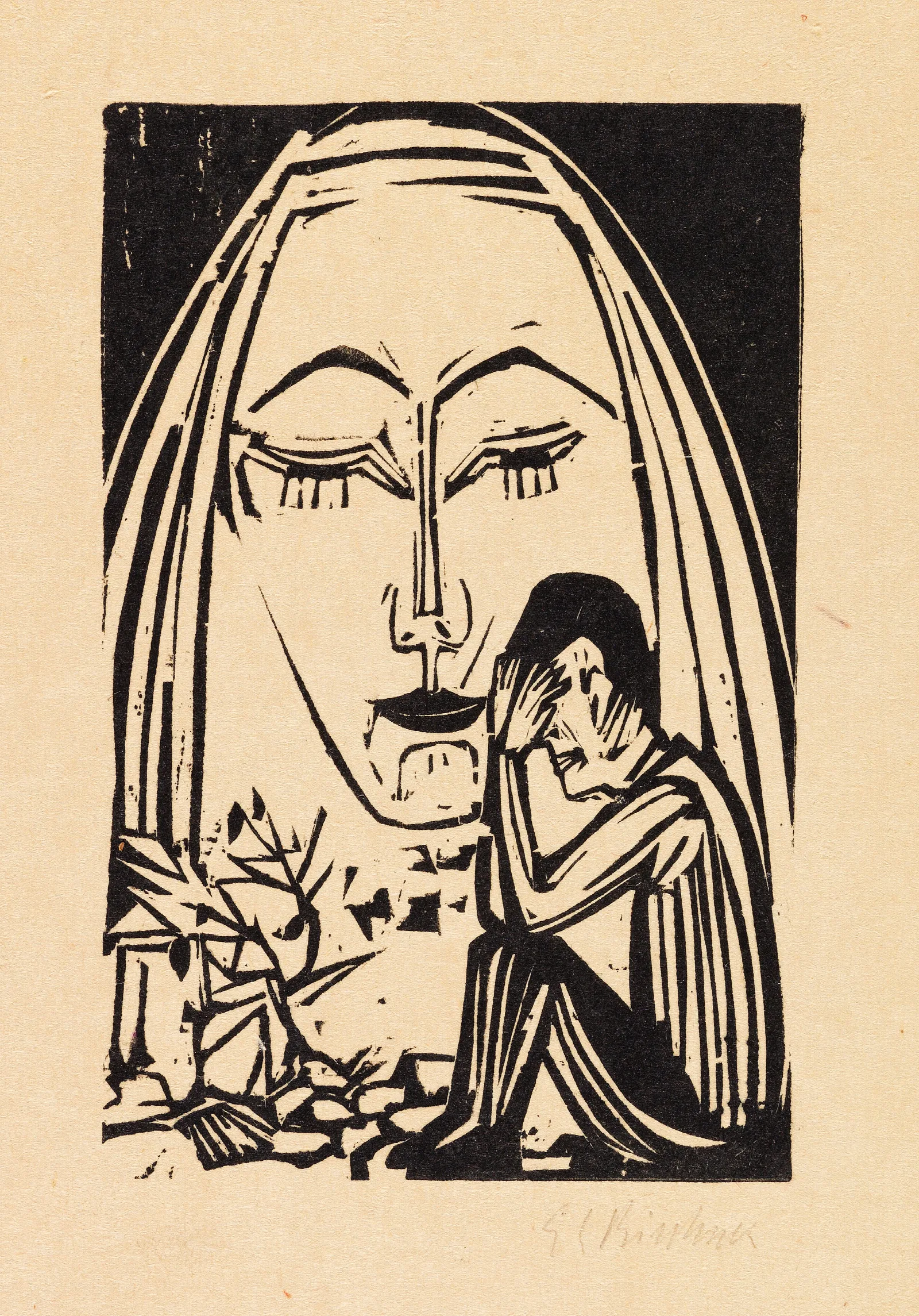 Erinnerung 2 Wall Art by Ernst Ludwig Kirchner - Canvas Print