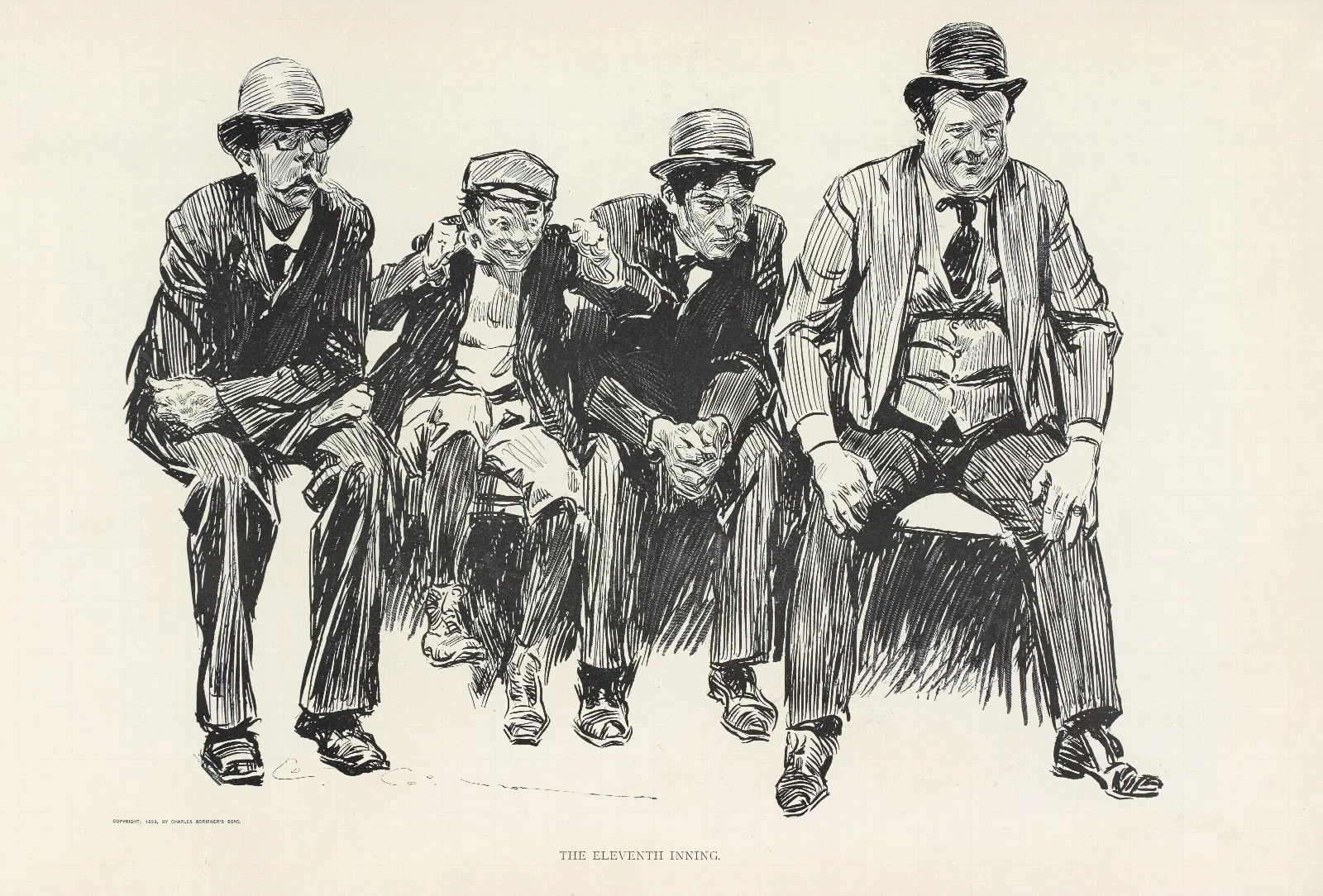 The Eleventh Inning Wall Art by Charles Dana Gibson - Canvas Print