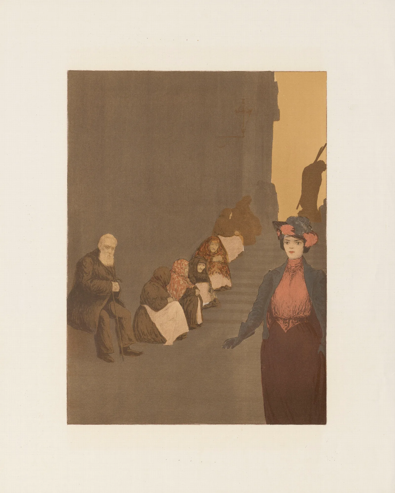 In Front Of The Church Of The Holy Cross Wall Art by Franciszek Siedlecki - Canvas Print
