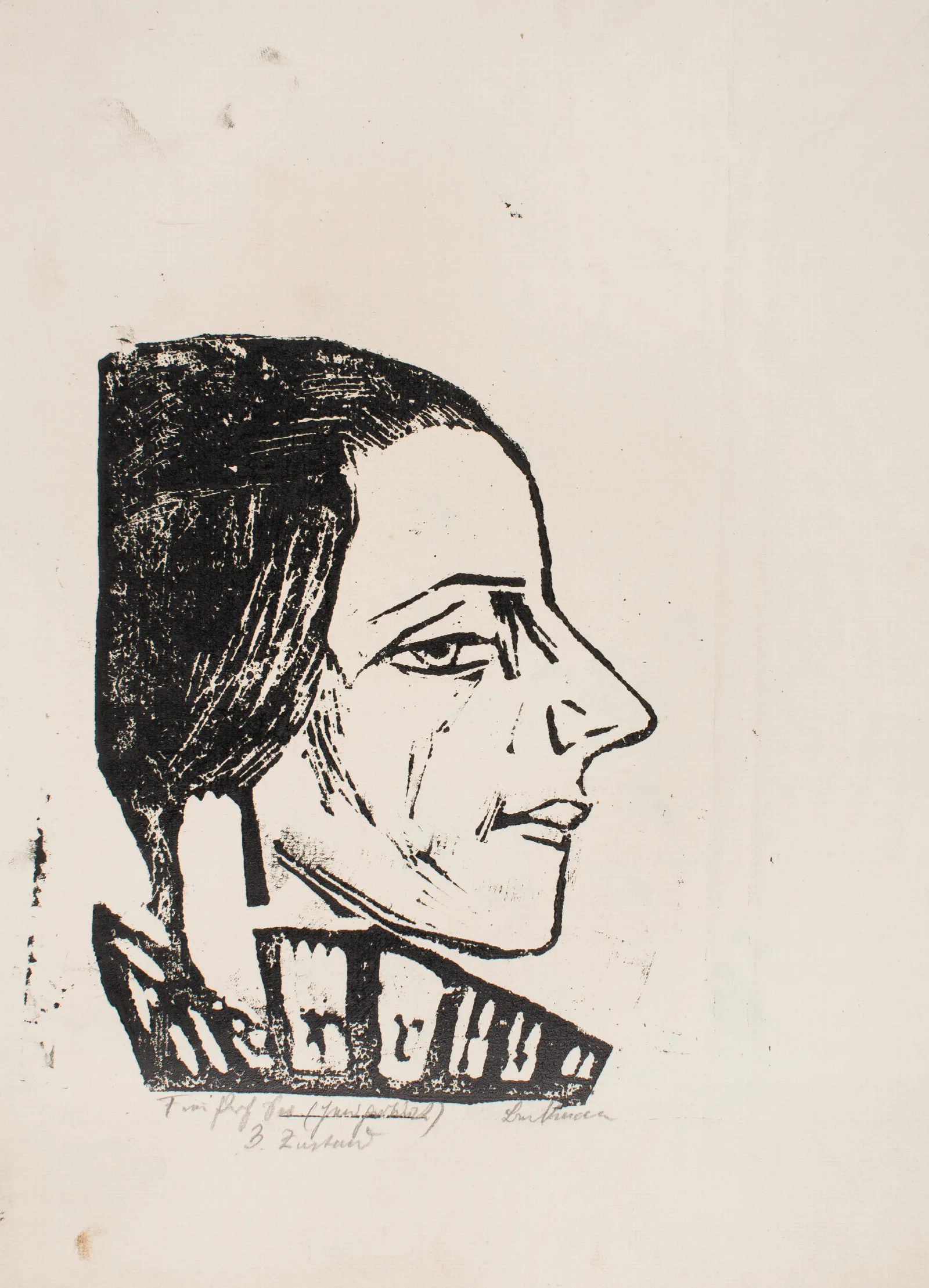 Portrait Of Mrs Swarzenski 2 Wall Art by Max Beckmann - Canvas Print