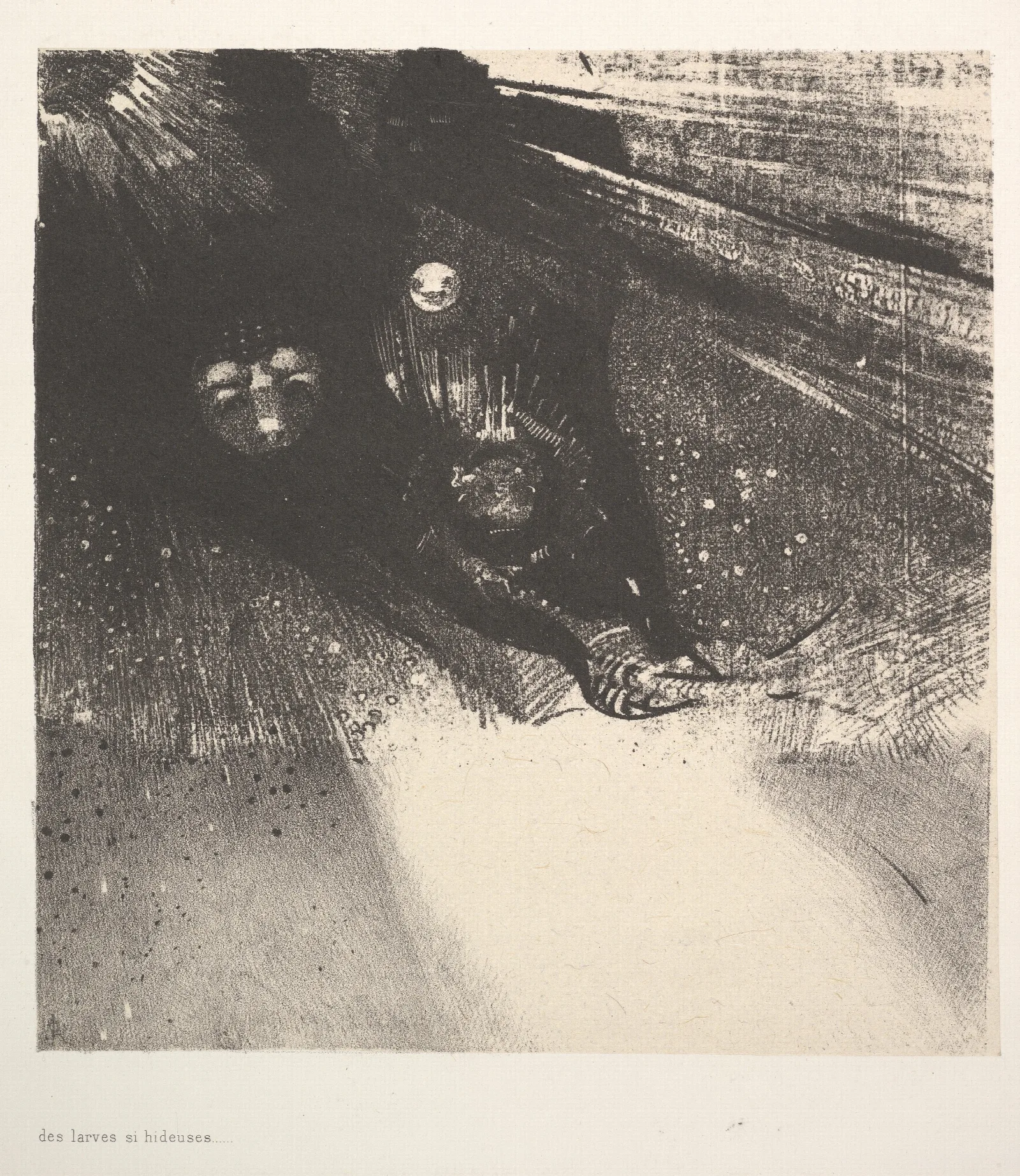Hideous Larvae Wall Art by Odilon Redon - Canvas Print