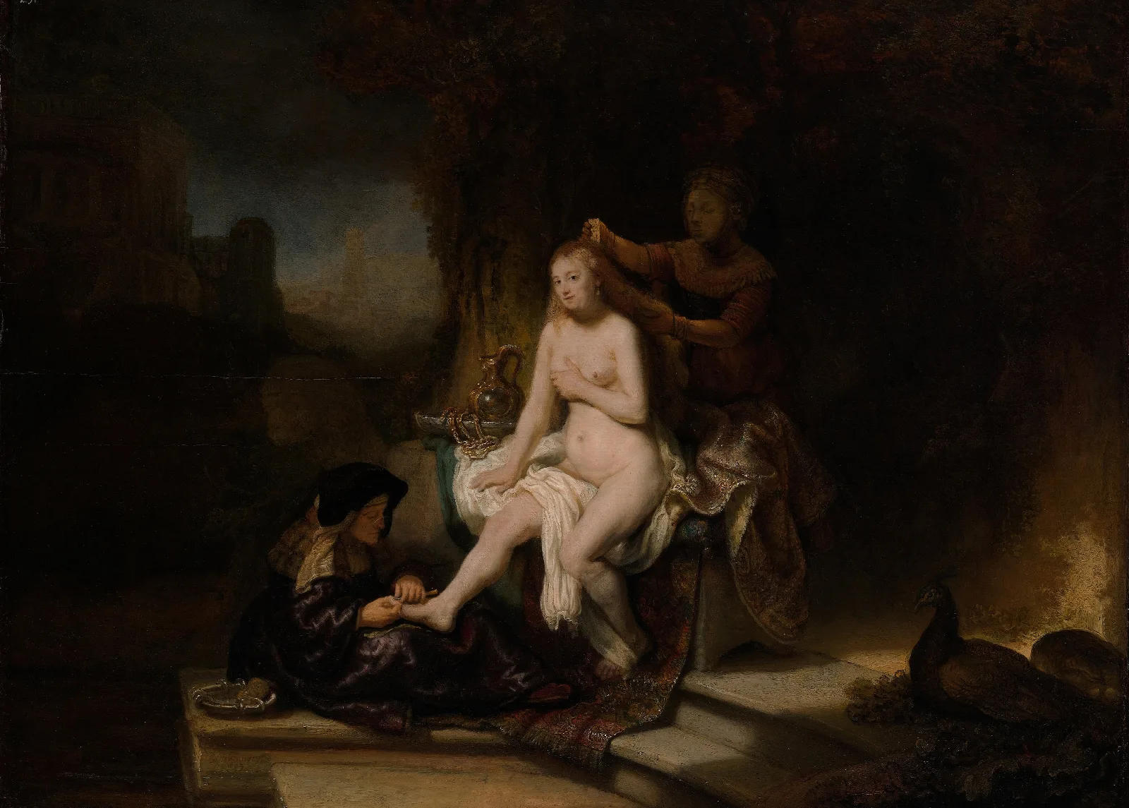 The Toilet Of Bathsheba Wall Art by Rembrandt van Rijn - Canvas Print