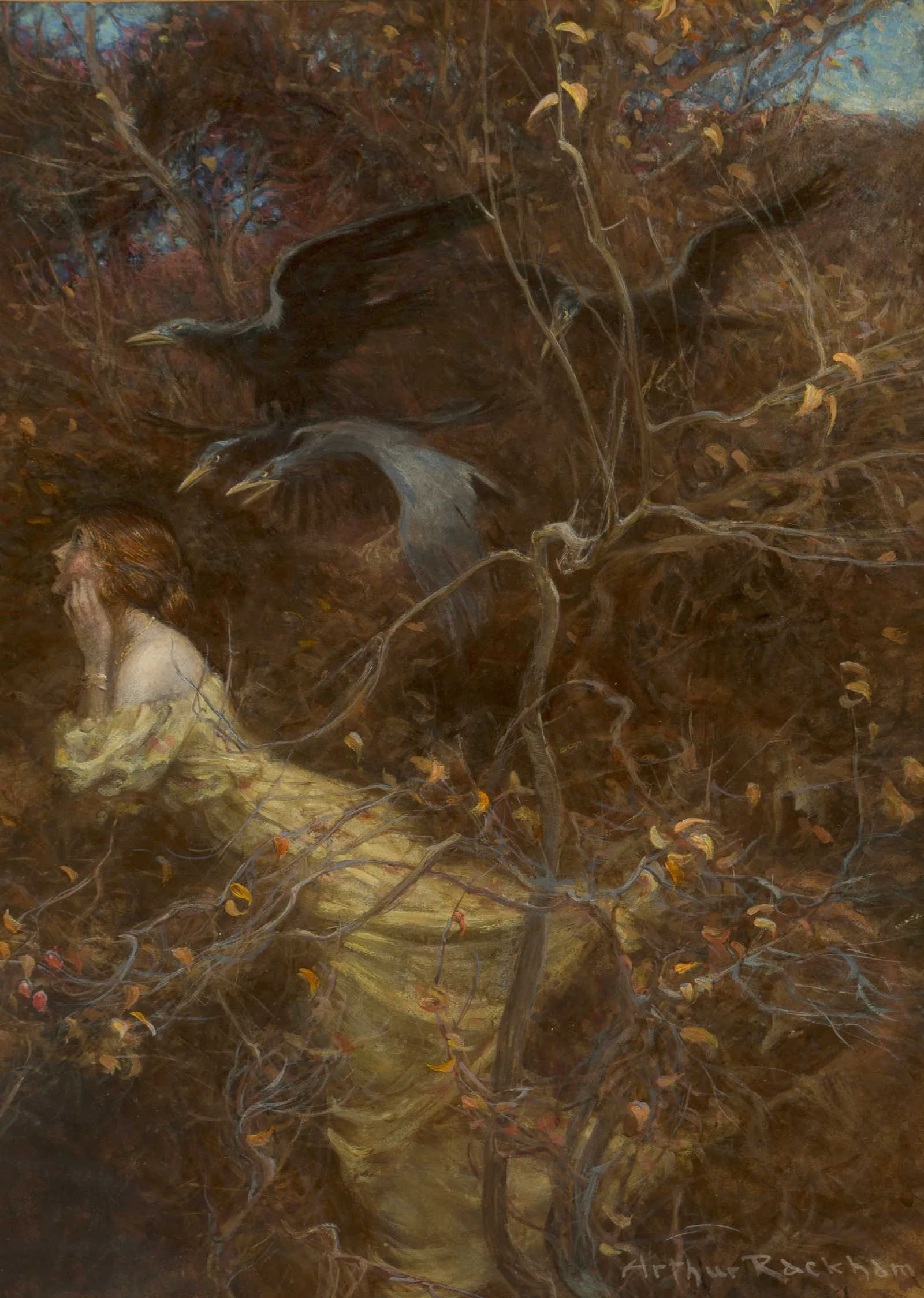 The Haunted Wood Wall Art by Arthur Rackham - Canvas Print