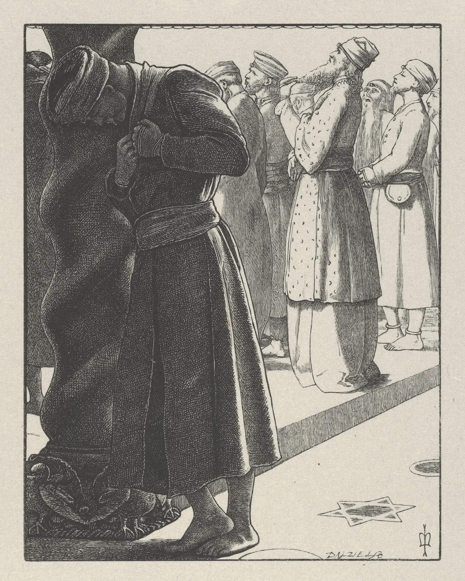 The Pharisee And The Publican 2 Wall Art by Sir John Everett Millais - Canvas Print