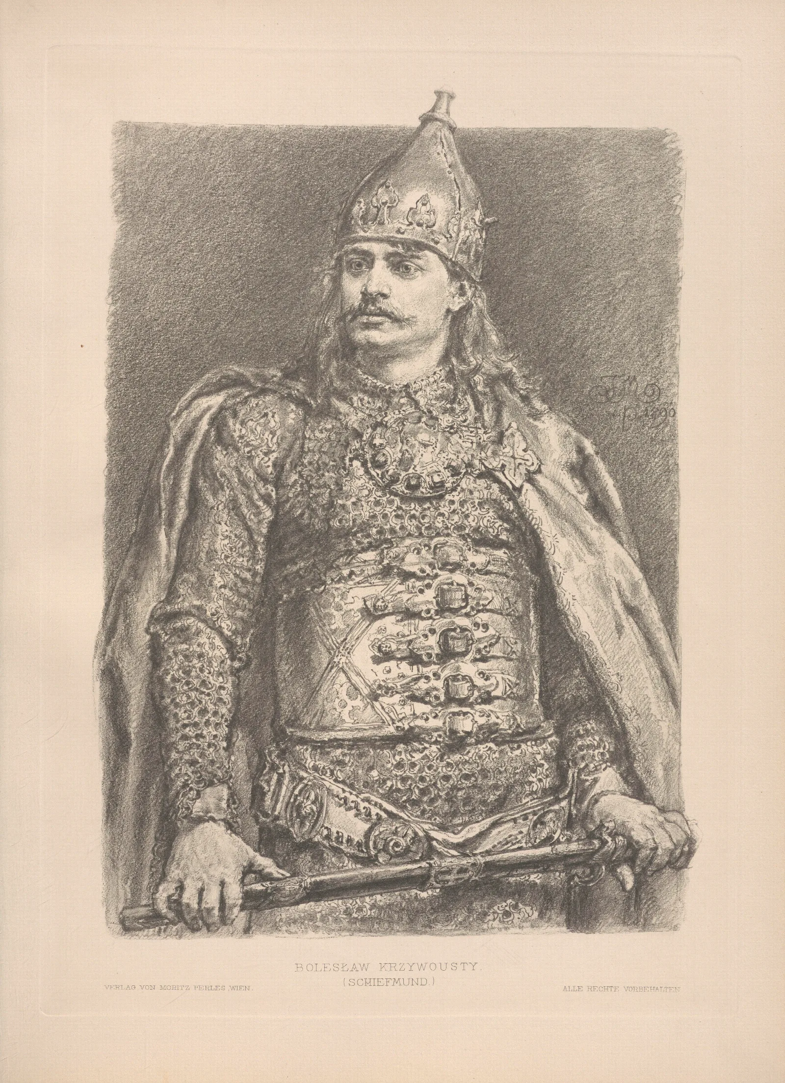 Boleslaw Krzywousty Wall Art by Jan Matejko - Canvas Print