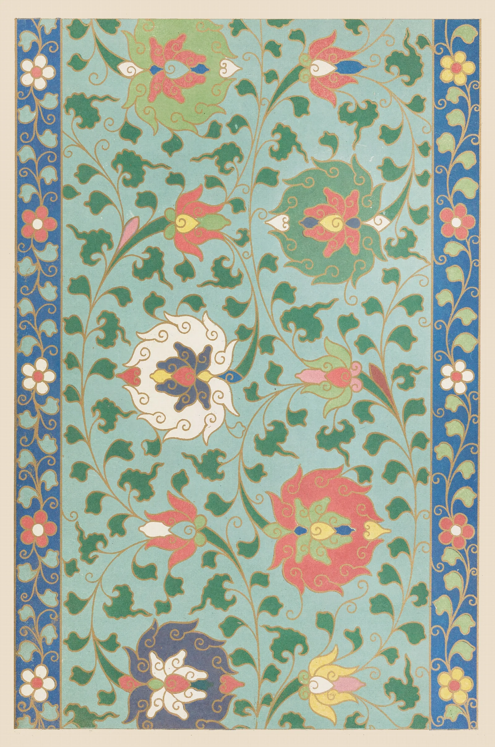 Examples Of Chinese Ornament Pl 07 Wall Art by Owen Jones - Canvas Print