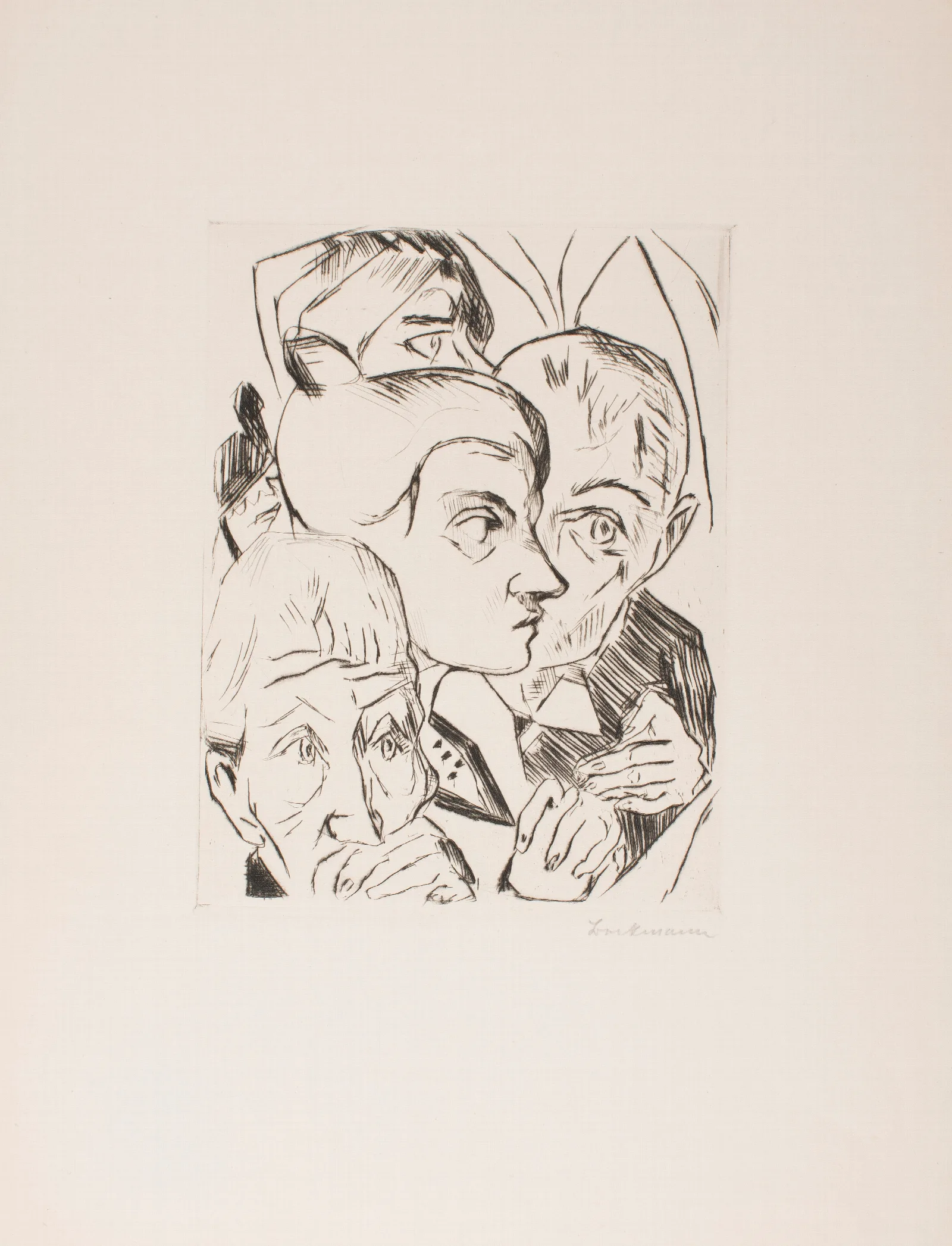 Illustration For Chapter 4 From The Portfolio The Duchess Wall Art by Max Beckmann - Canvas Print