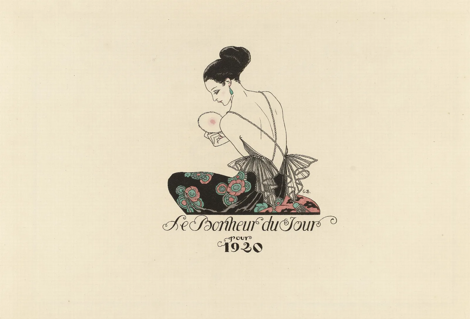 Le Bonheur Du Jour Pour 1920 2 Wall Art by George Barbier - Canvas Print
