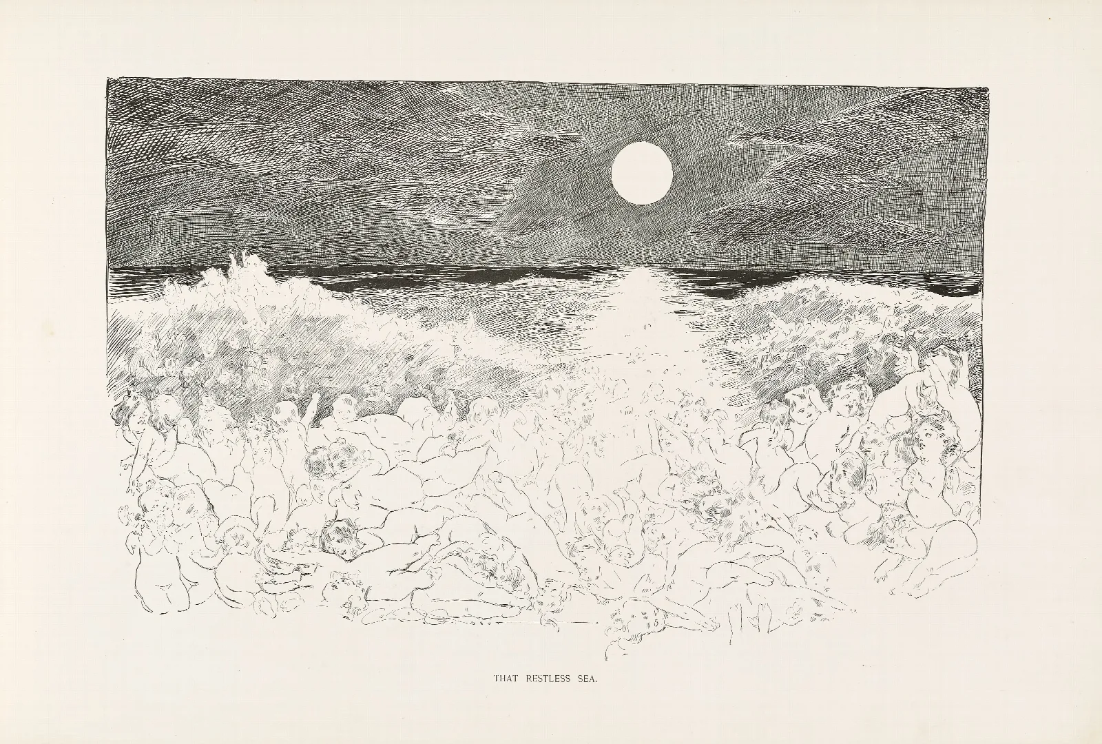 That Restless Sea Wall Art by Charles Dana Gibson - Canvas Print
