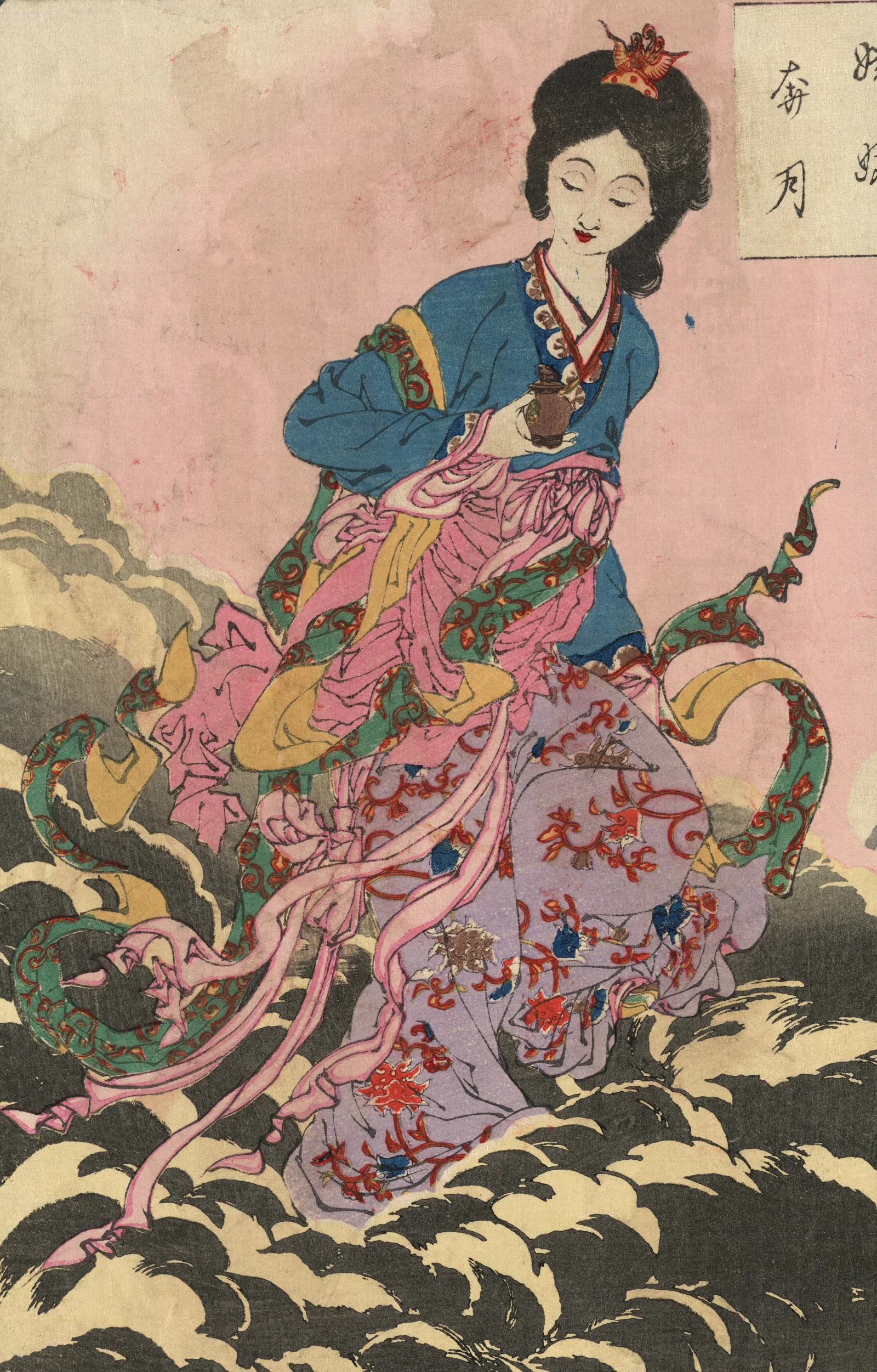 Joga Hongetsu 2 Wall Art by Tsukioka Yoshitoshi - Canvas Print