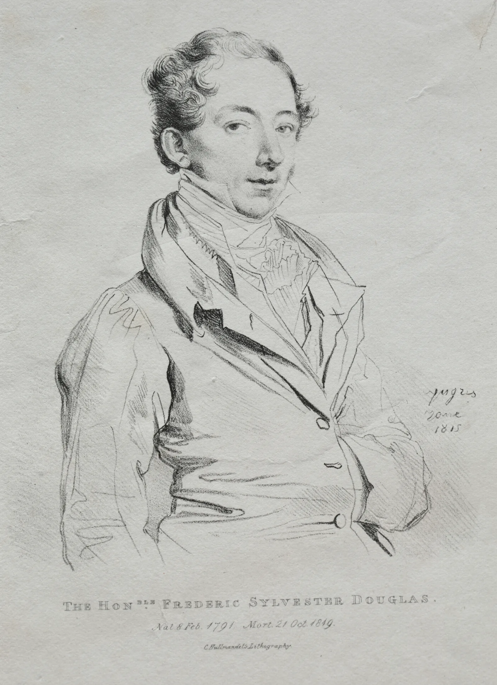 Honorable Frederic Sylvester Douglas Wall Art by Jean Auguste Dominique Ingres - Canvas Print