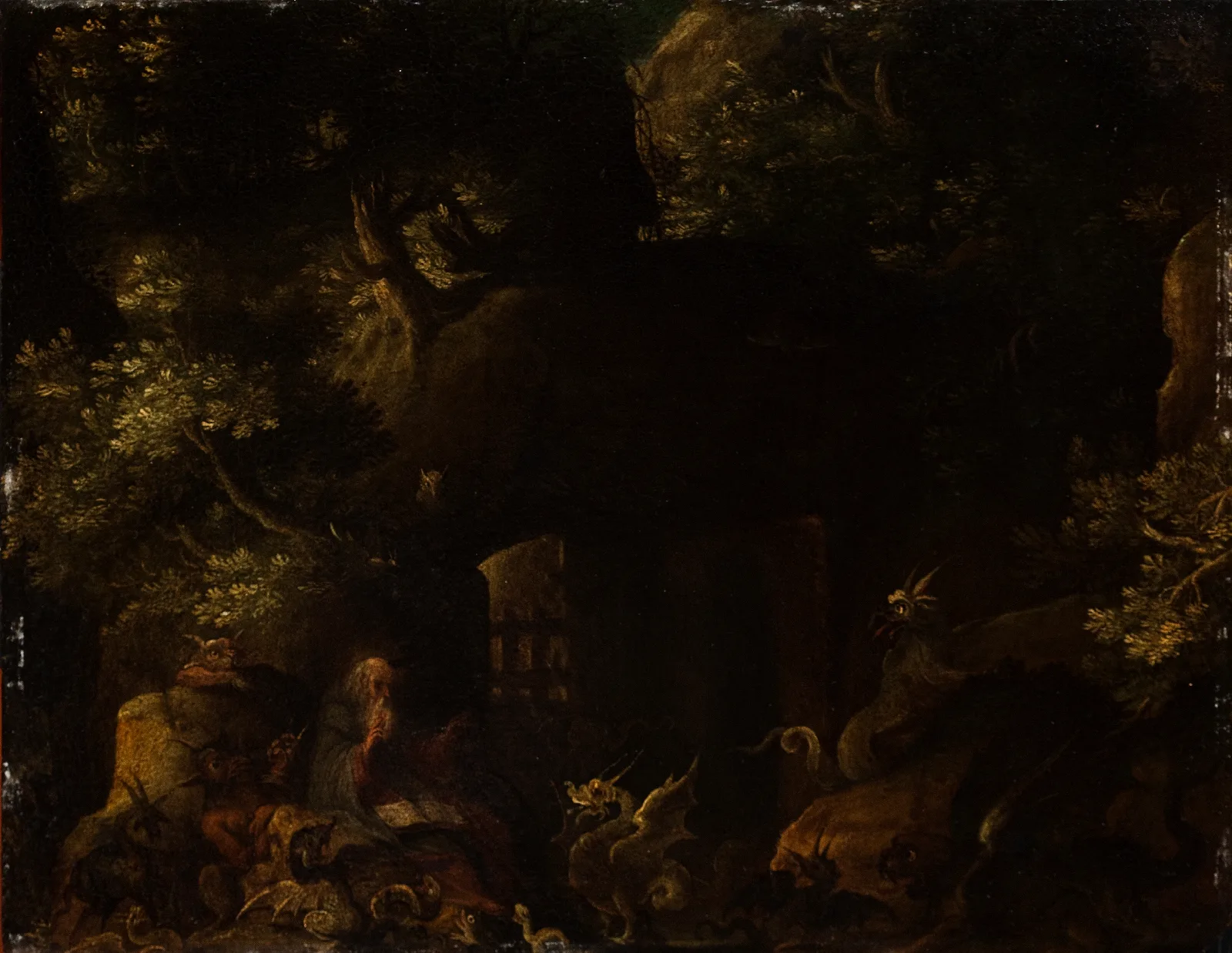 The Temptation Of St Anthony 2 Wall Art by Jan Brueghel The Elder - Canvas Print