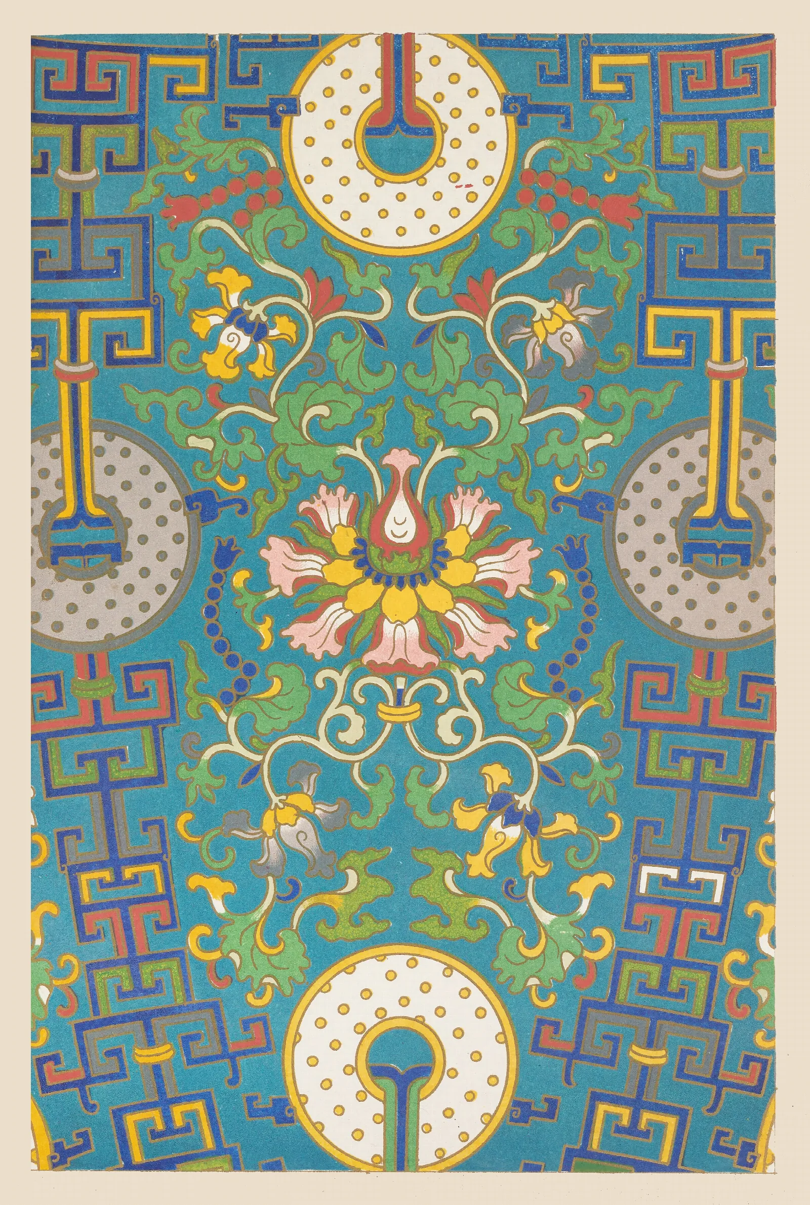 Examples Of Chinese Ornament Pl 30 Wall Art by Owen Jones - Canvas Print