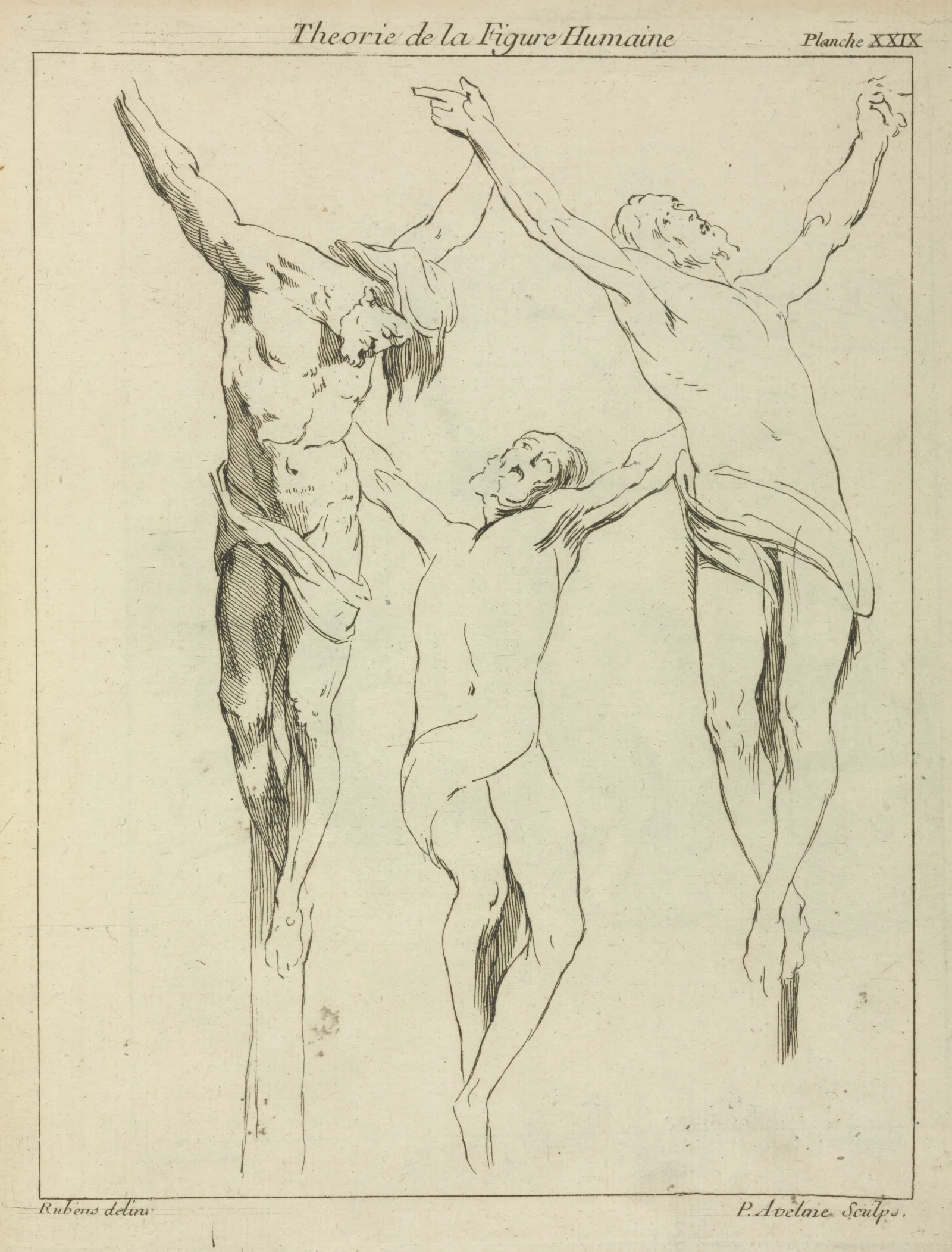 Three Studies Of Crucified Figures Wall Art by Peter Paul Rubens - Canvas Print