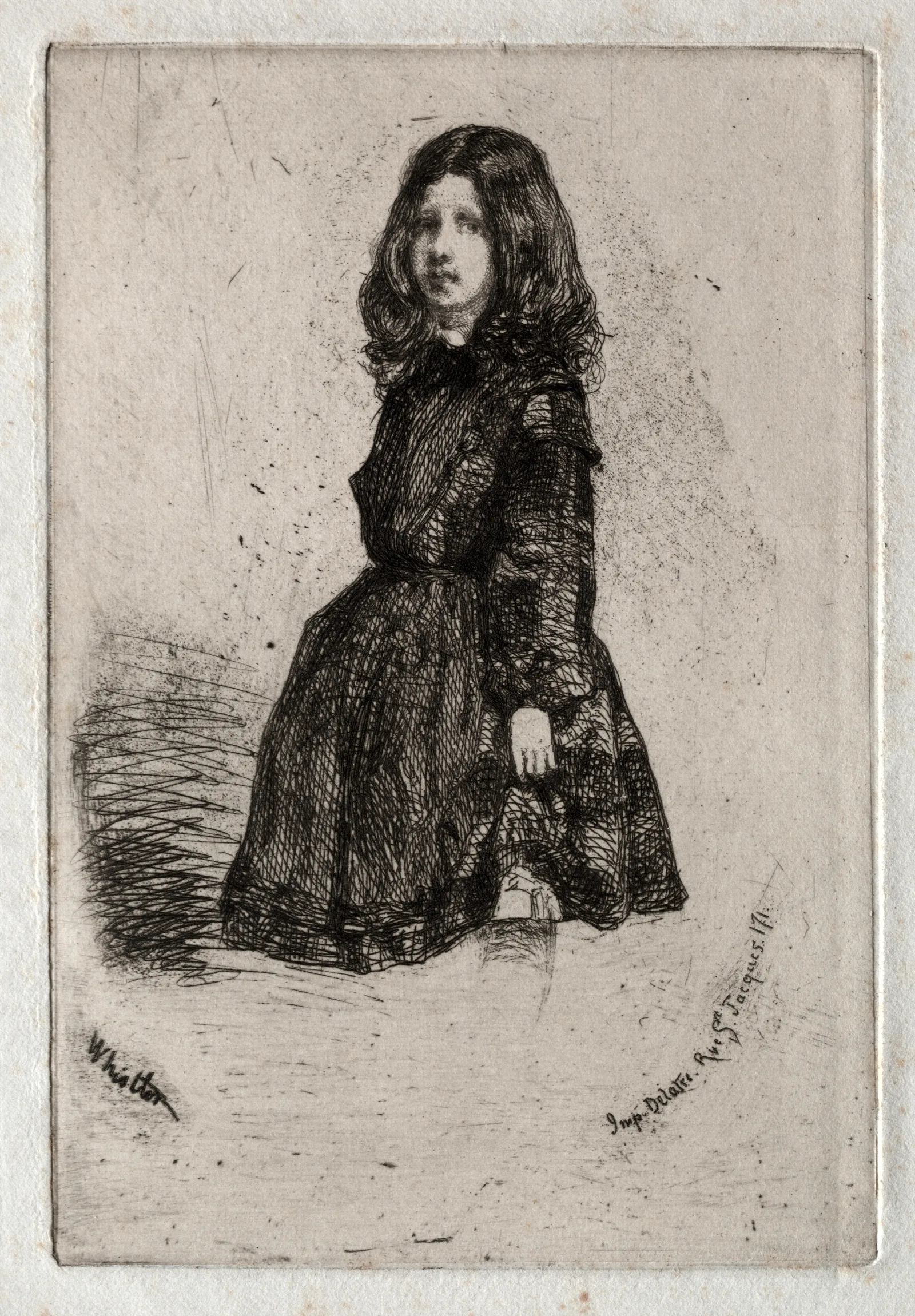Annie 2 Wall Art by James Abbott McNeill Whistler - Canvas Print